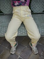 Vintage Soft Yellow Floral Pants 10y