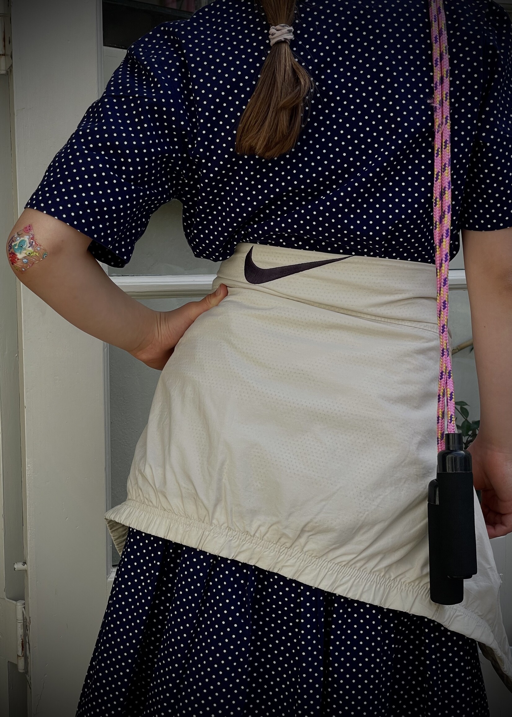 Cacharel Navy Blue Dotted Set 10y