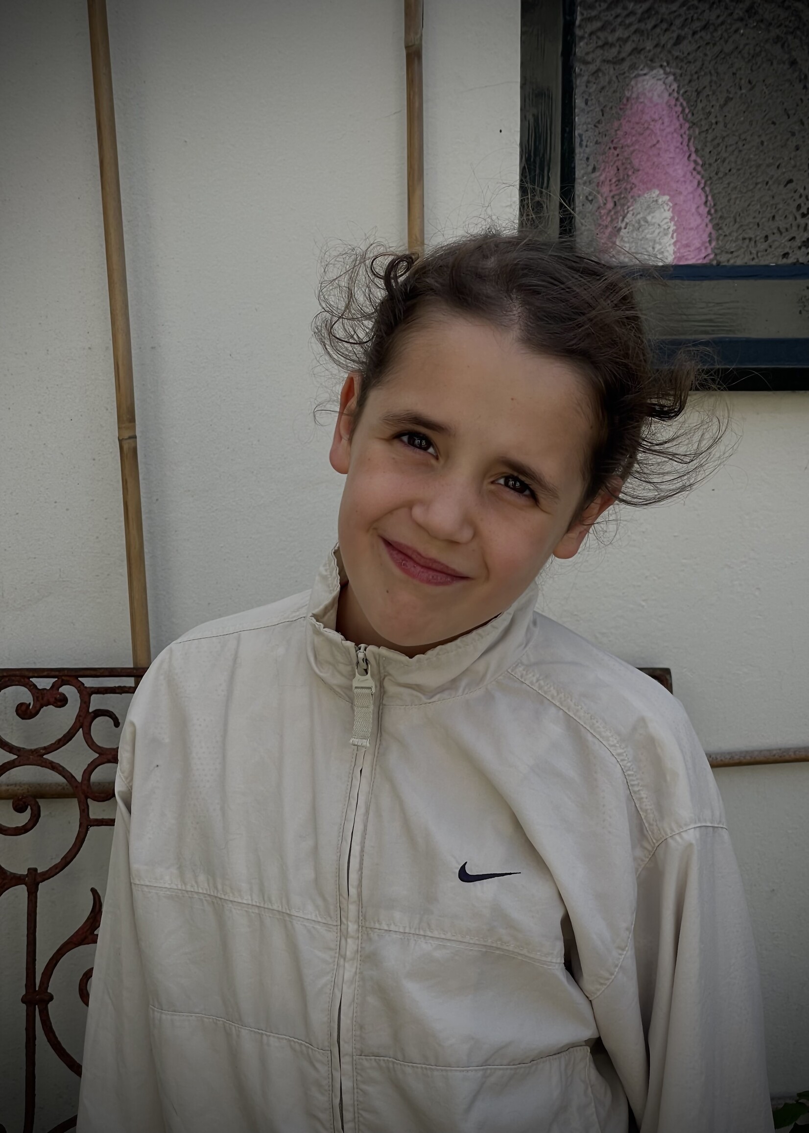 Nike Creme Sports Mesh Jacket 8-10y