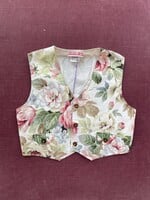 Vintage Floral Vest 4-6y