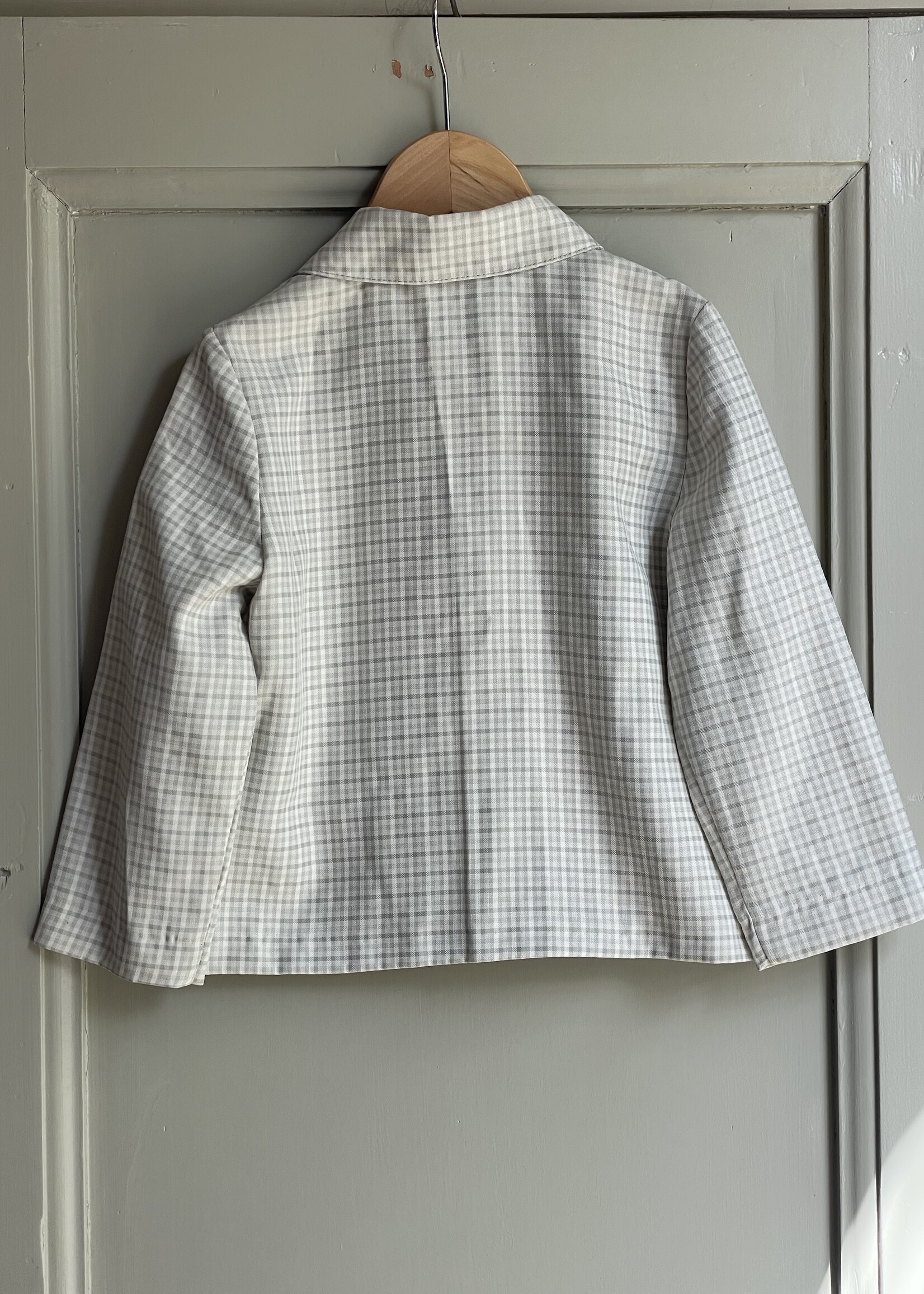 Vintage Green Vichy Blazer Jacket 4-5y