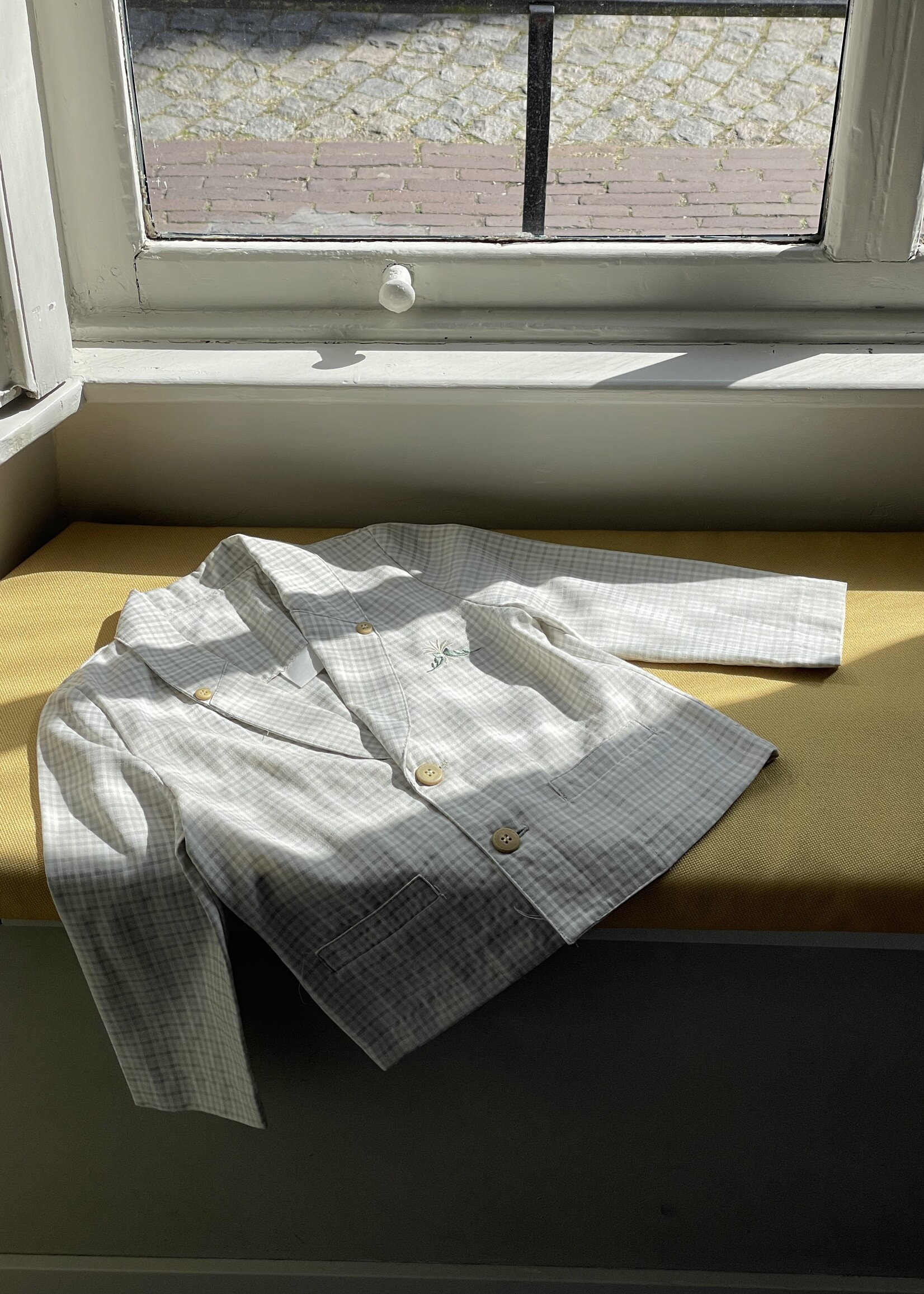 Vintage Green Vichy Blazer Jacket 4-5y