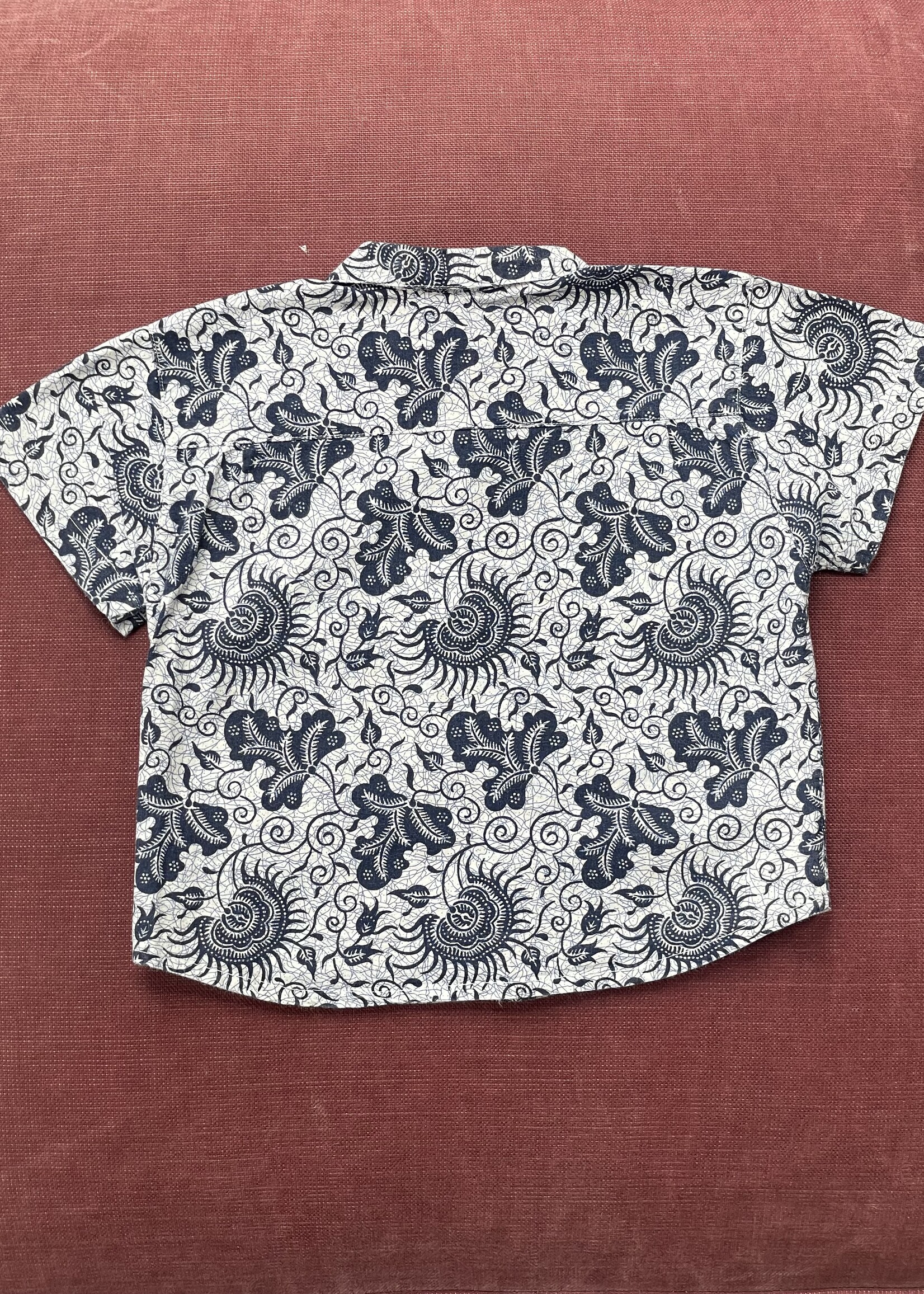 Vintage Blue Floral Denim Set 3y