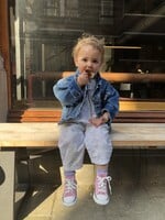 Vintage White Floral Playsuit 18-24m