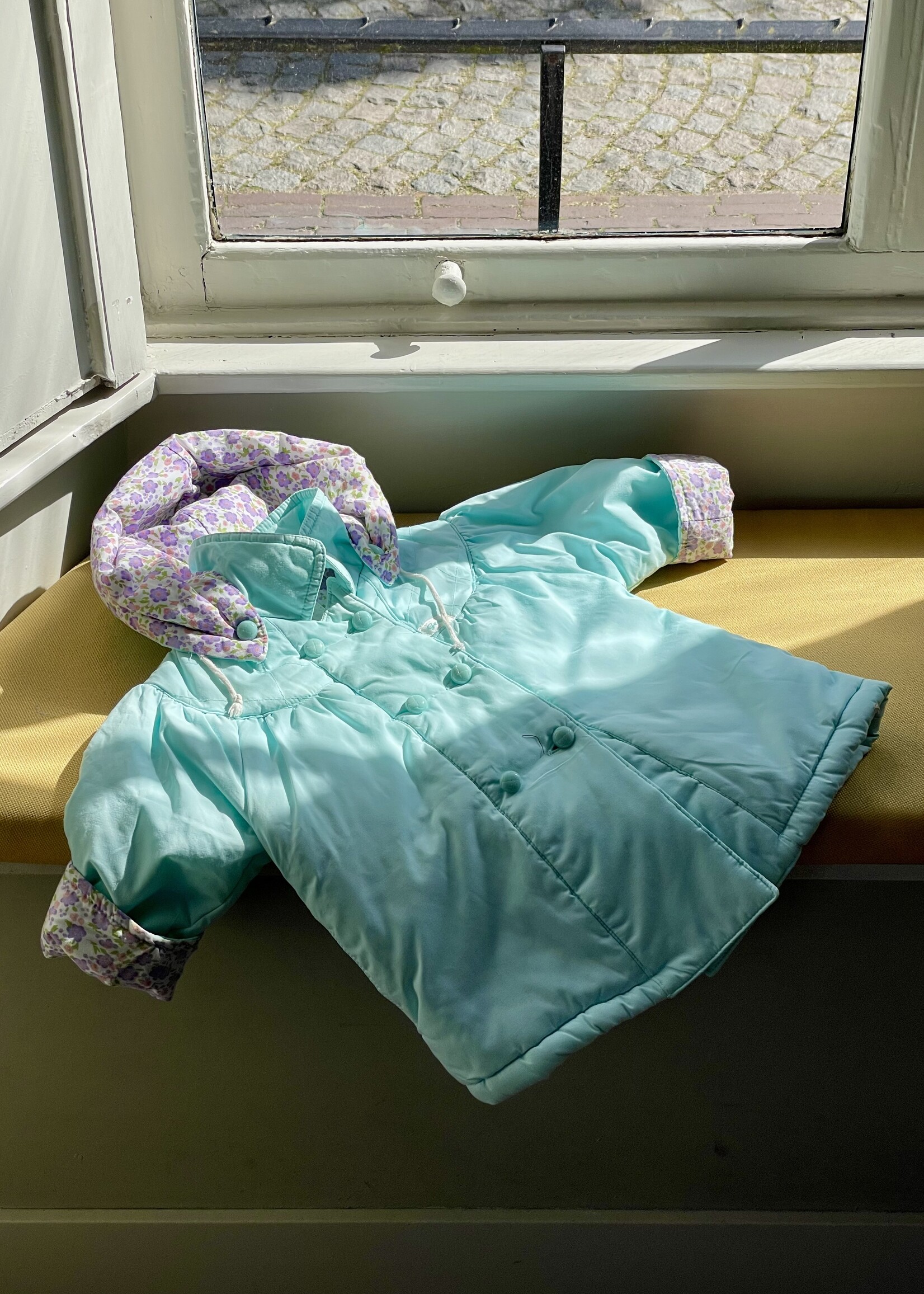 Vintage Turquoise Floral Jacket 12m