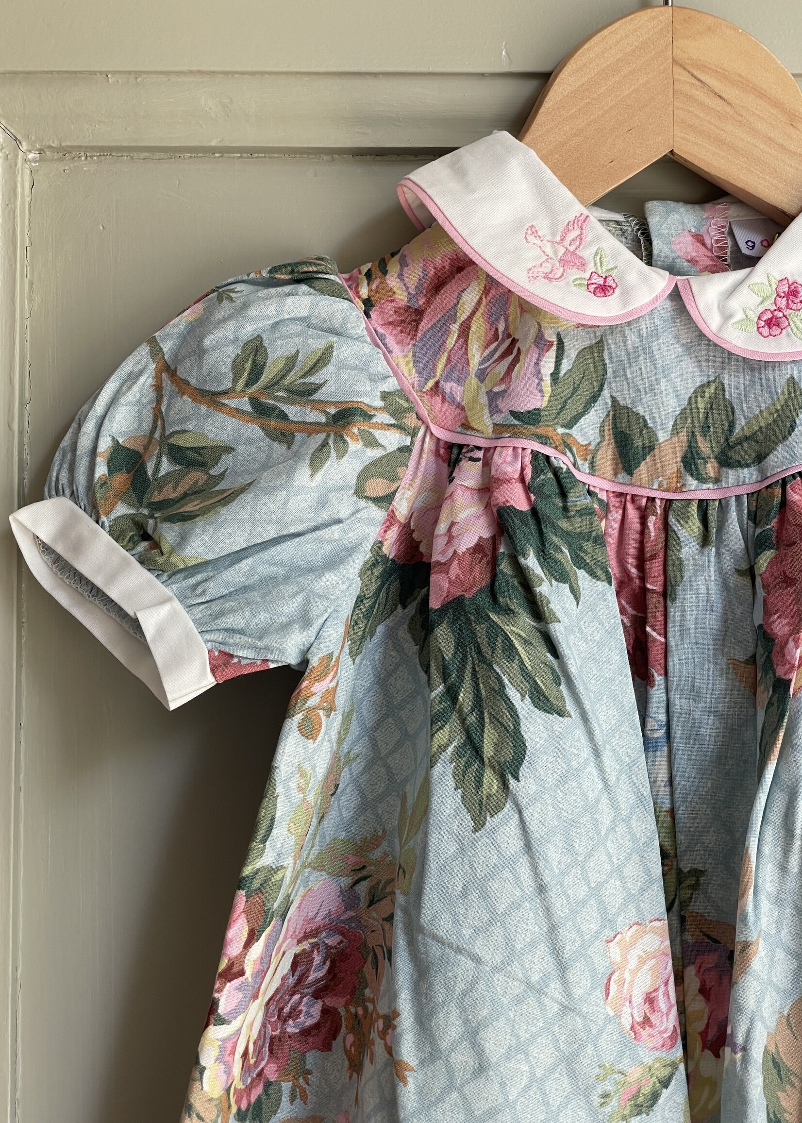 Vintage Boxy Floral playsuit 9m