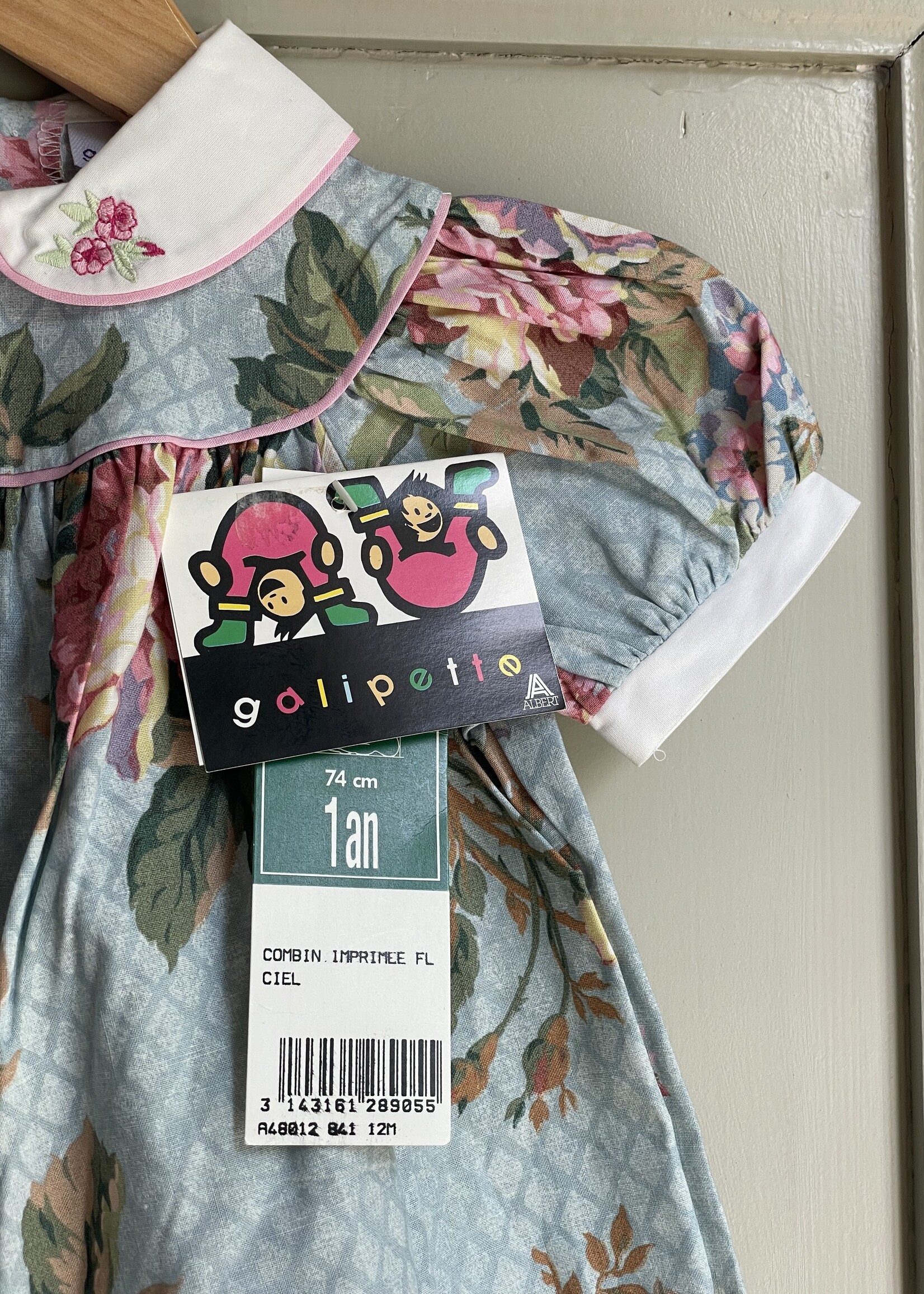 Vintage Boxy Floral playsuit 9m