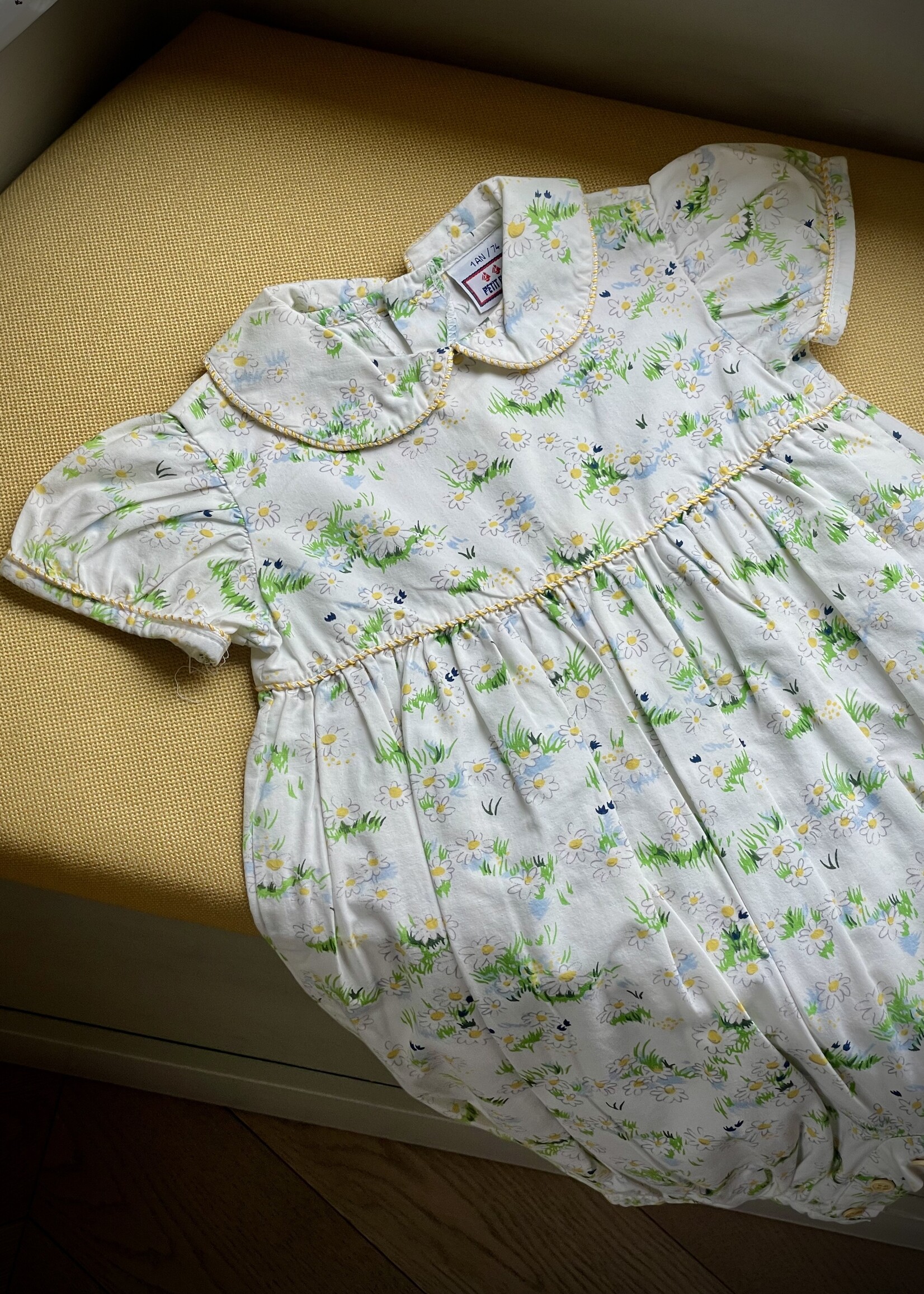 Petit Bateau Daisies Playsuit 9m
