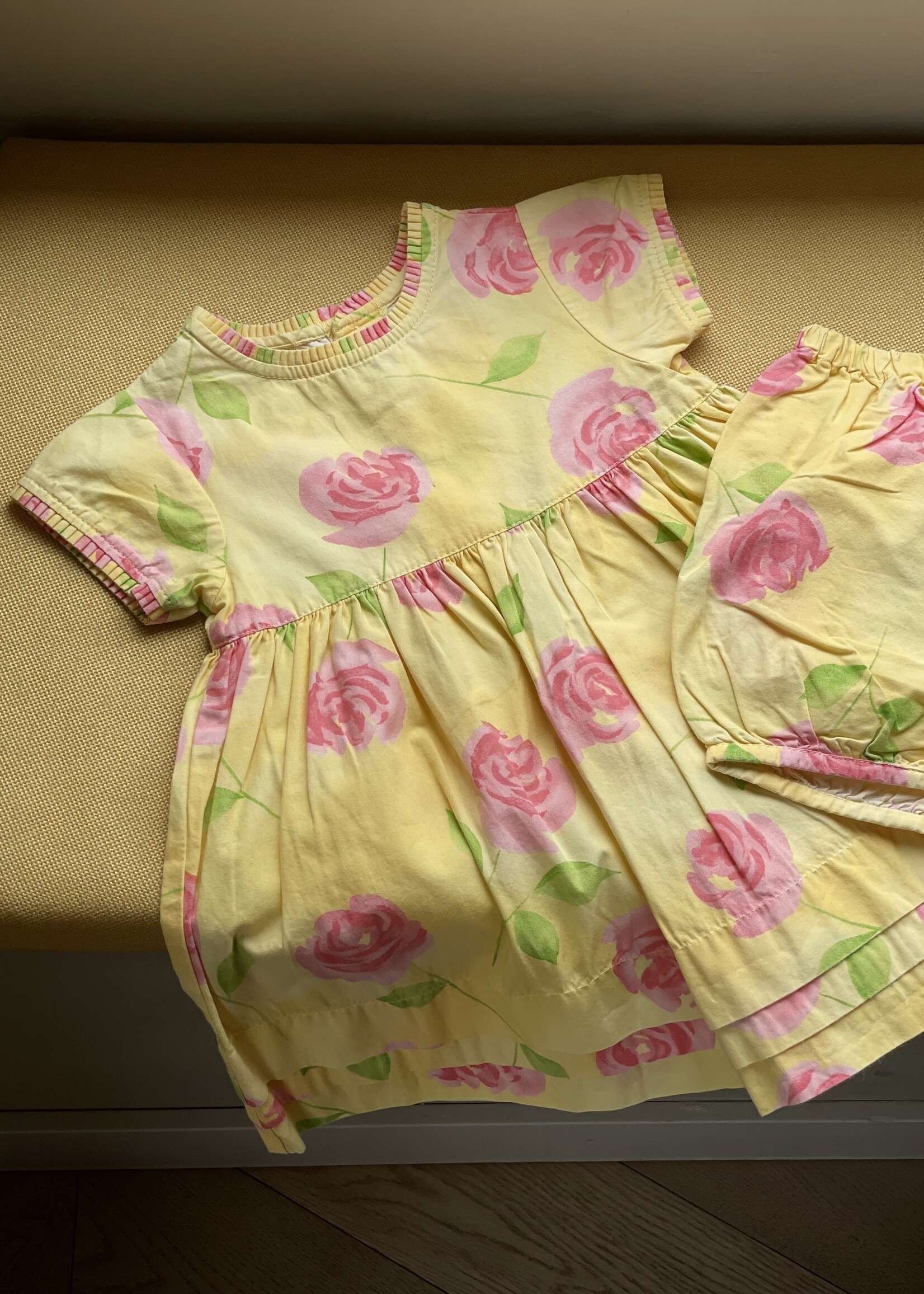 Vintage Yellow Roses Set 6m