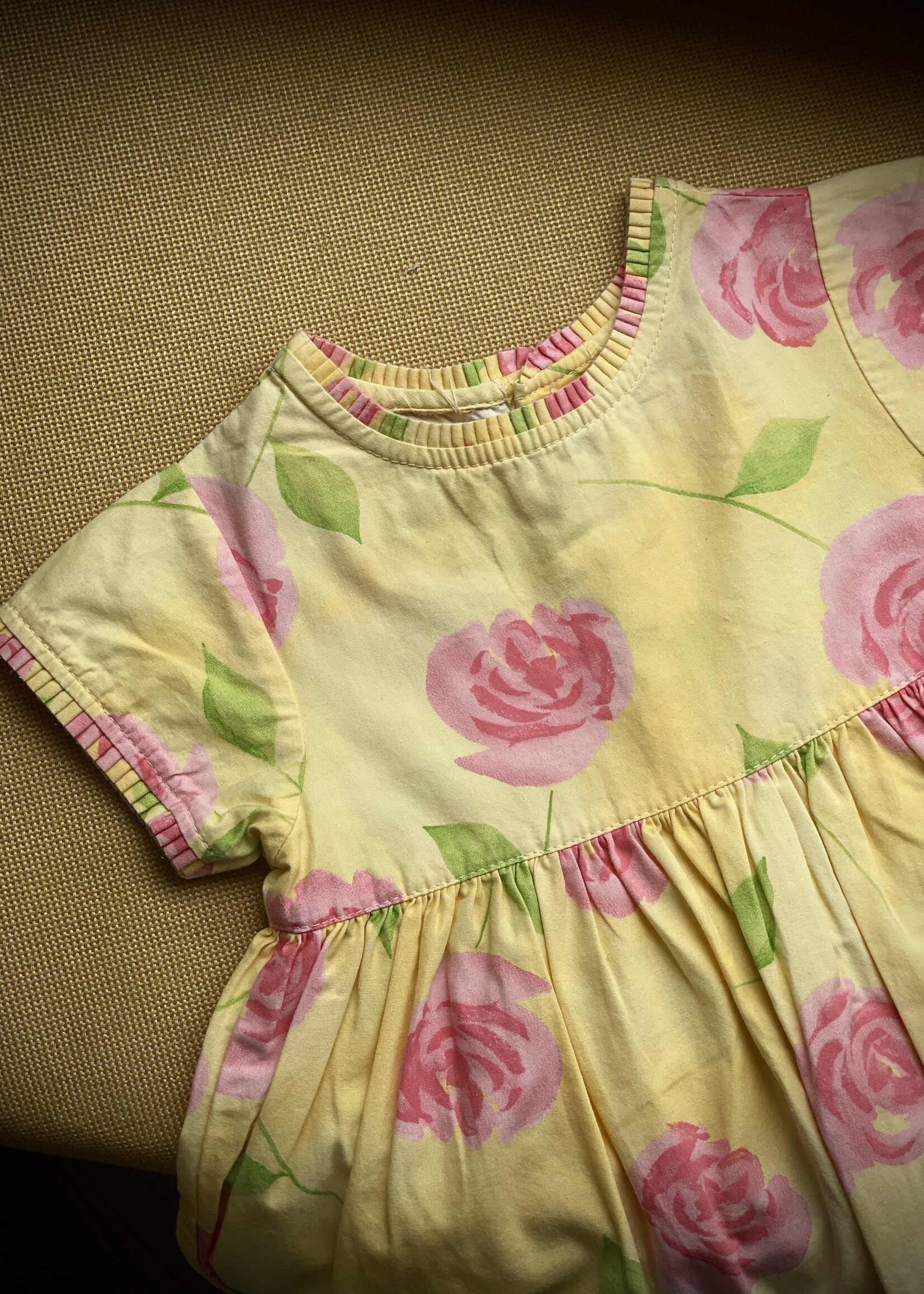 Vintage Yellow Roses Set 6m