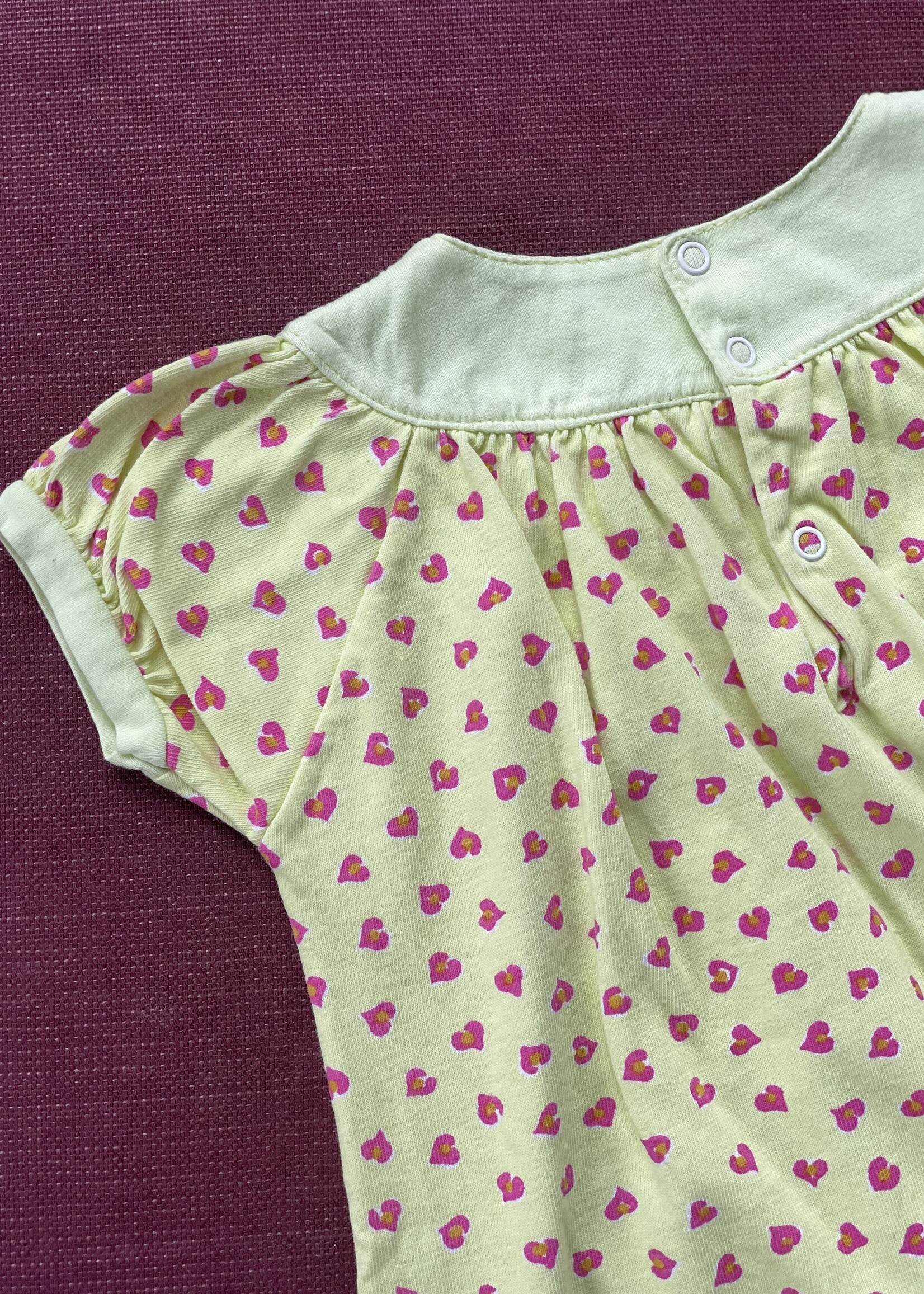 Yves Saint Laurent Yellow Pink LOVE PLaysuit 6m