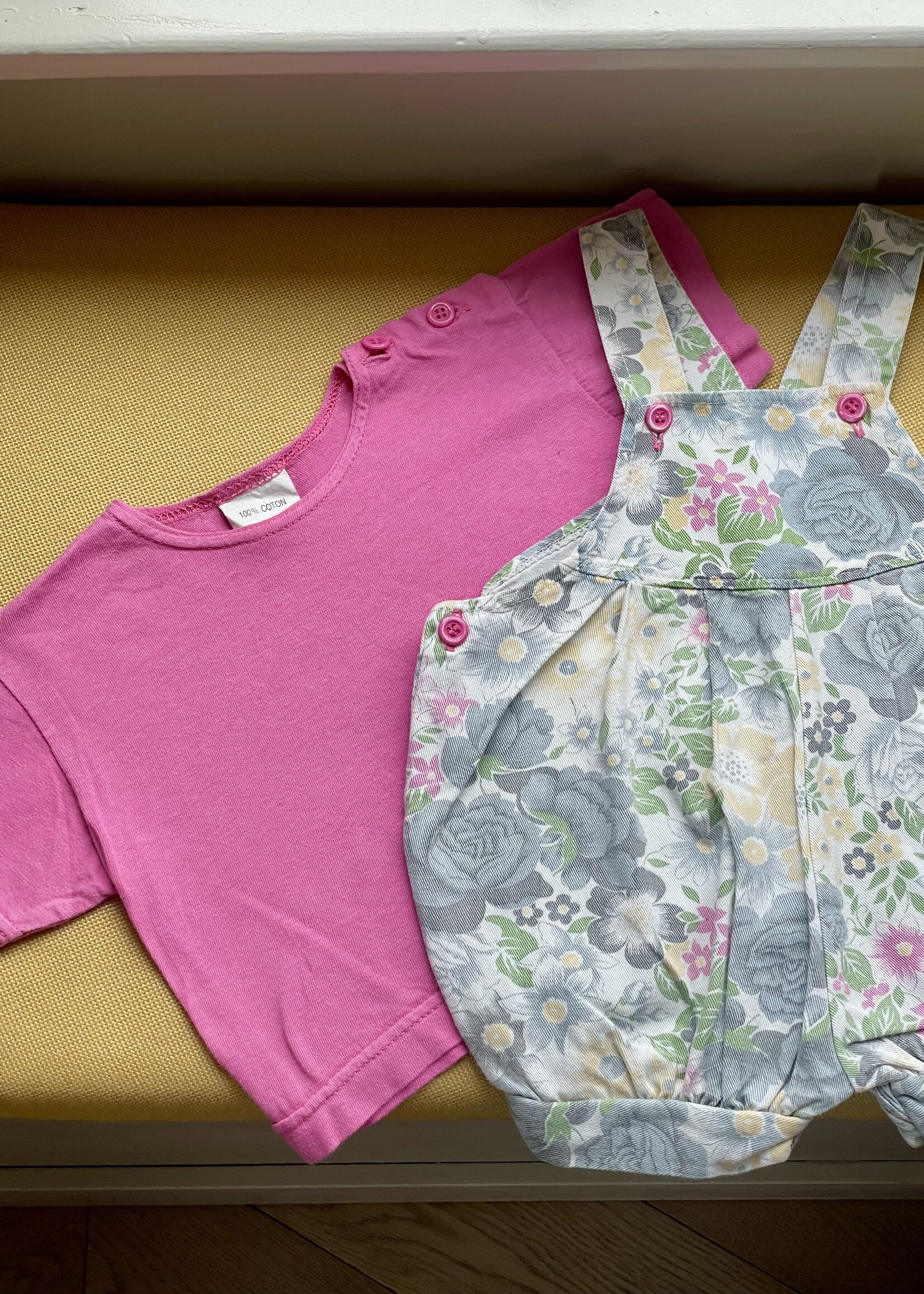 Vintage Denim Floral Set 0-3m