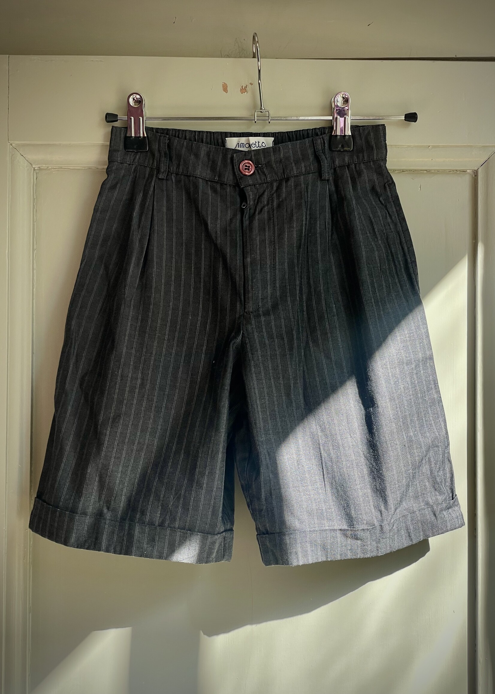 Vintage Charcoal Gray Pinstripe Suit 6-8y