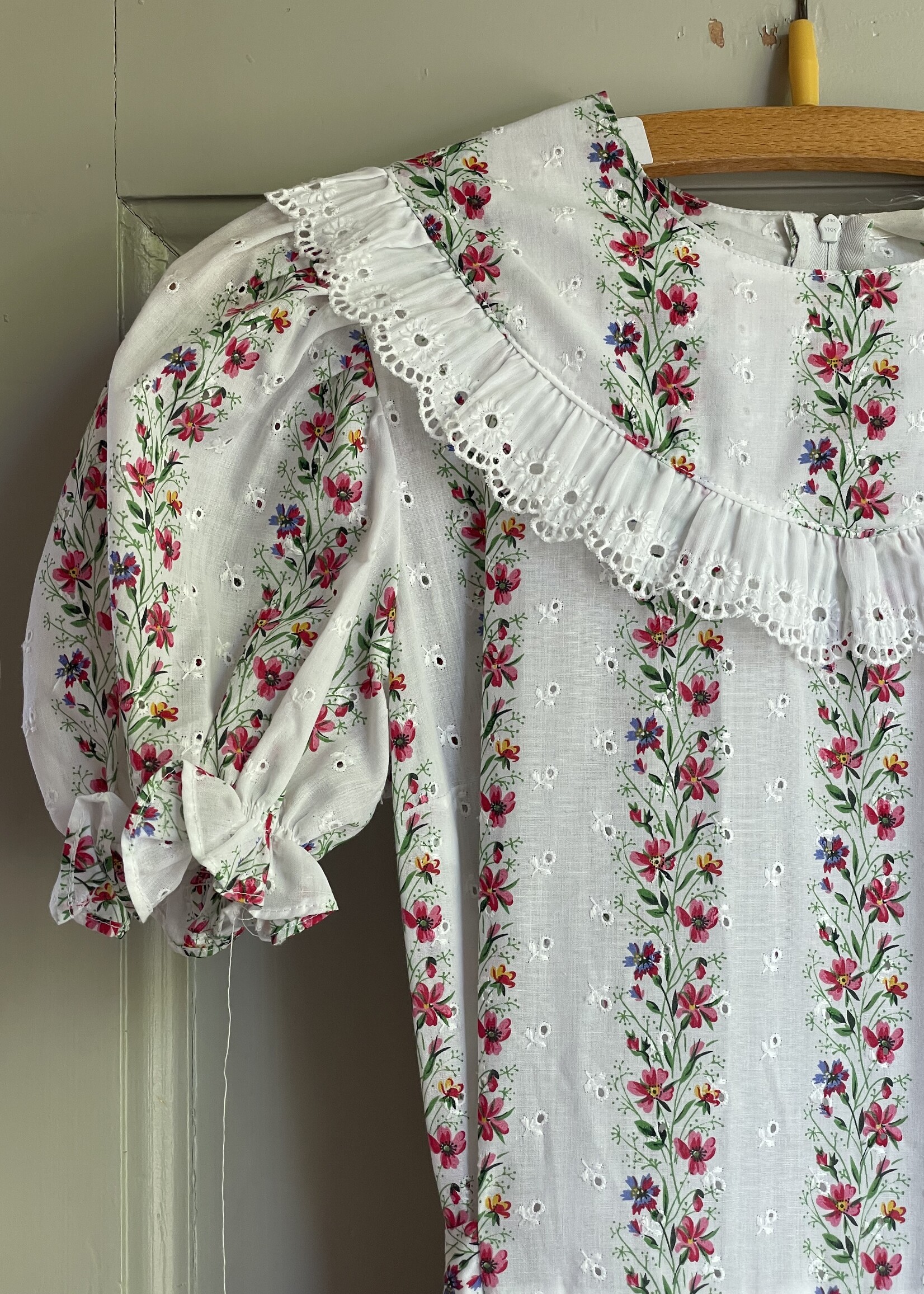 Vintage White Wildflower Maxi Dress 16y| XS/S