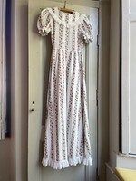 Vintage White Wildflower Maxi Dress 16y| XS/S