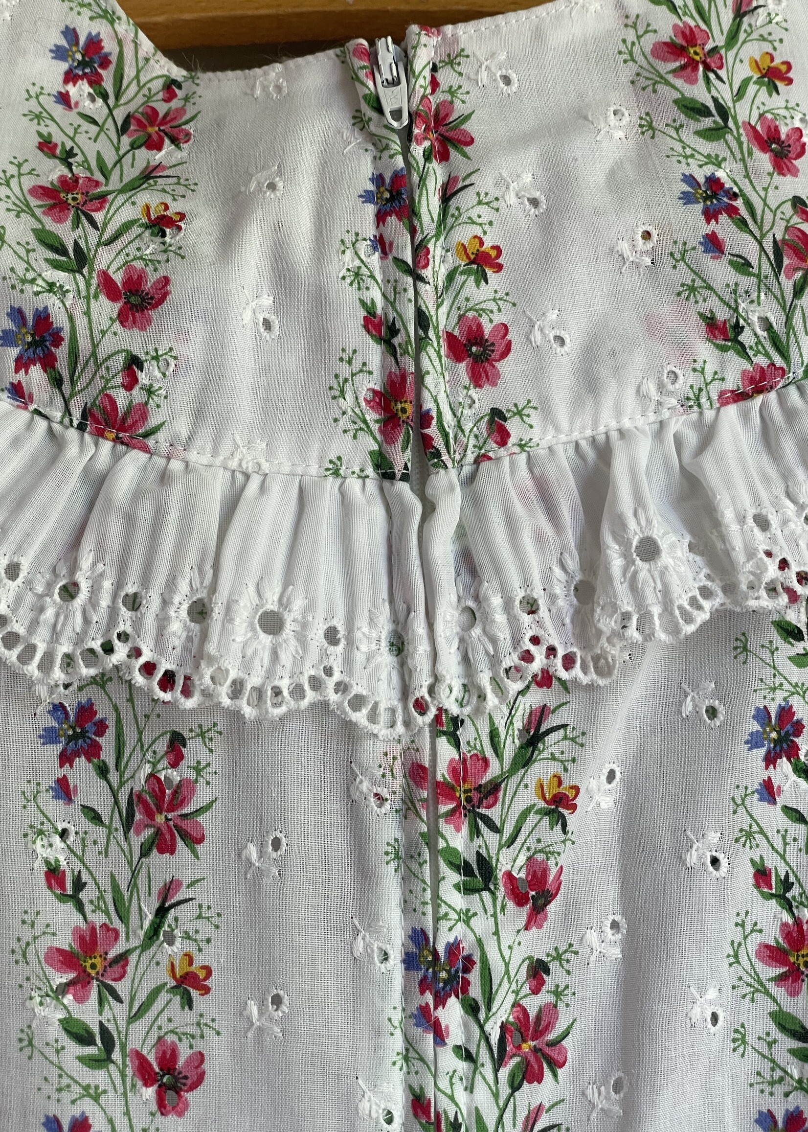 Vintage White Wildflower Maxi Dress 16y| XS/S