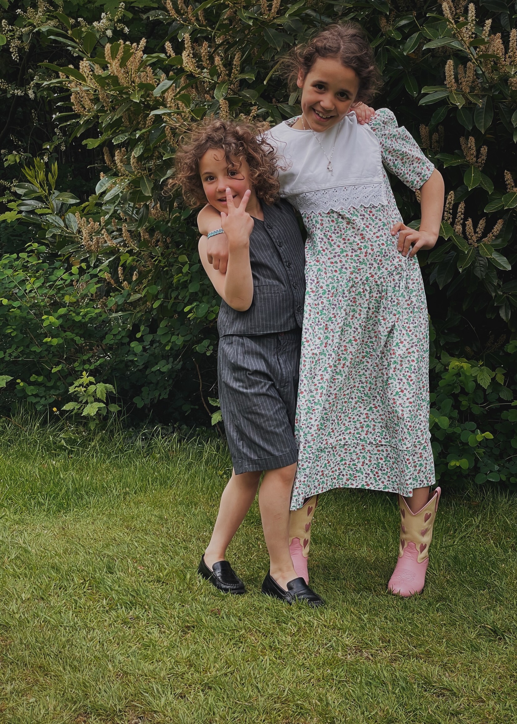Handmade Strawberry Dress 12y