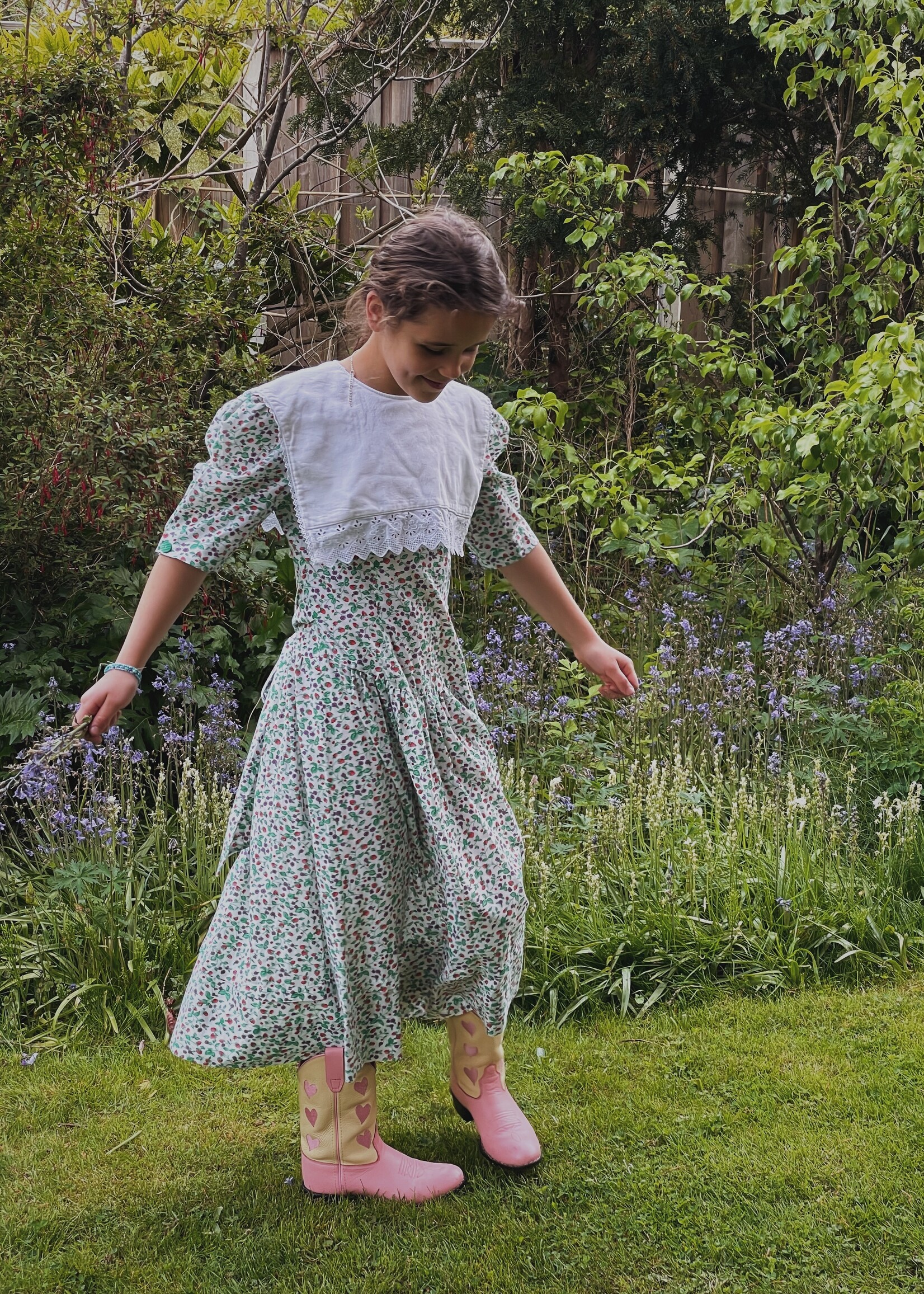 Handmade Strawberry Dress 12y