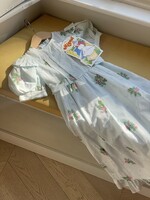 Vintage Light Blue Berry Maxi Dress 5y
