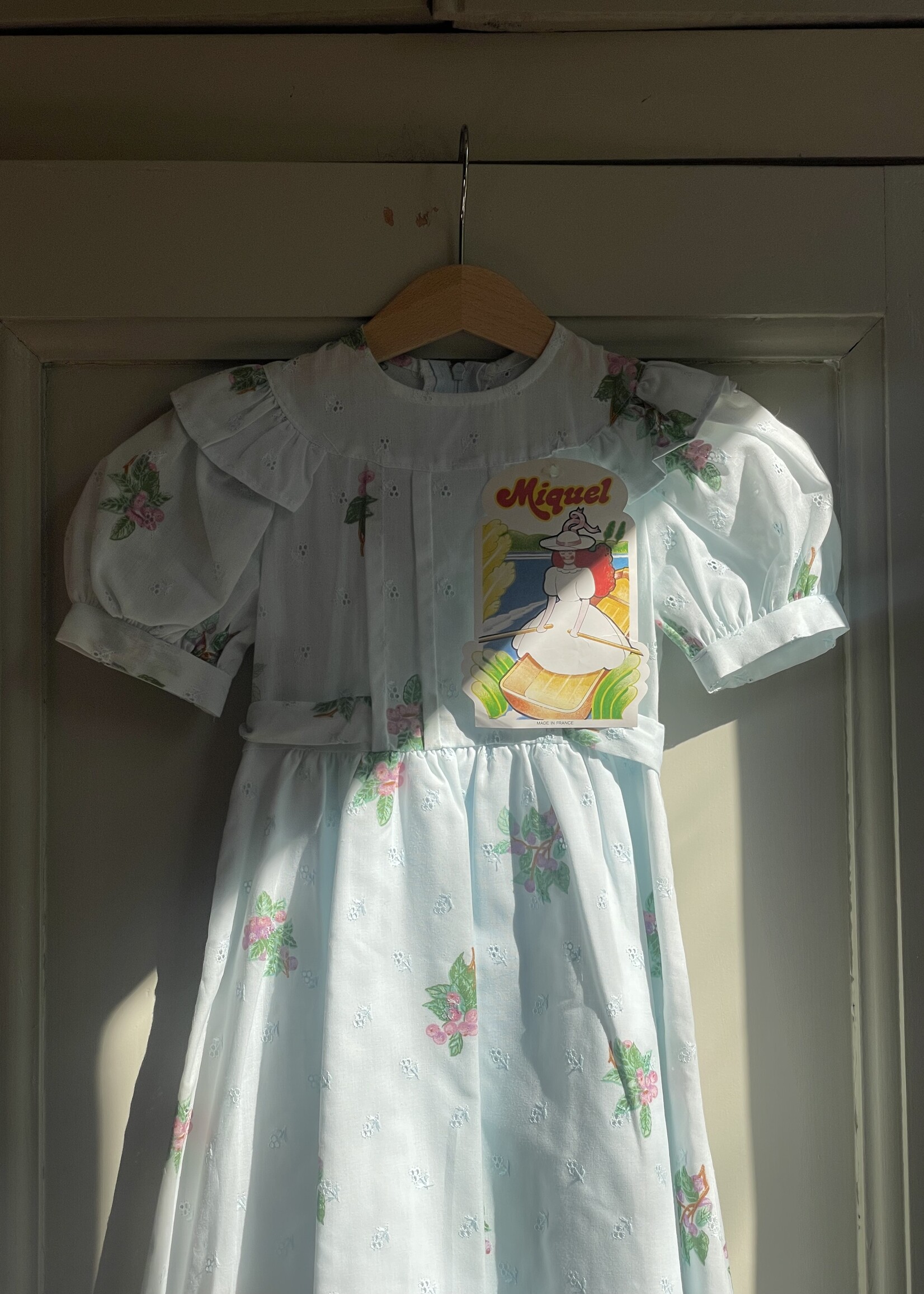 Vintage Light Blue Berry Maxi Dress 5y