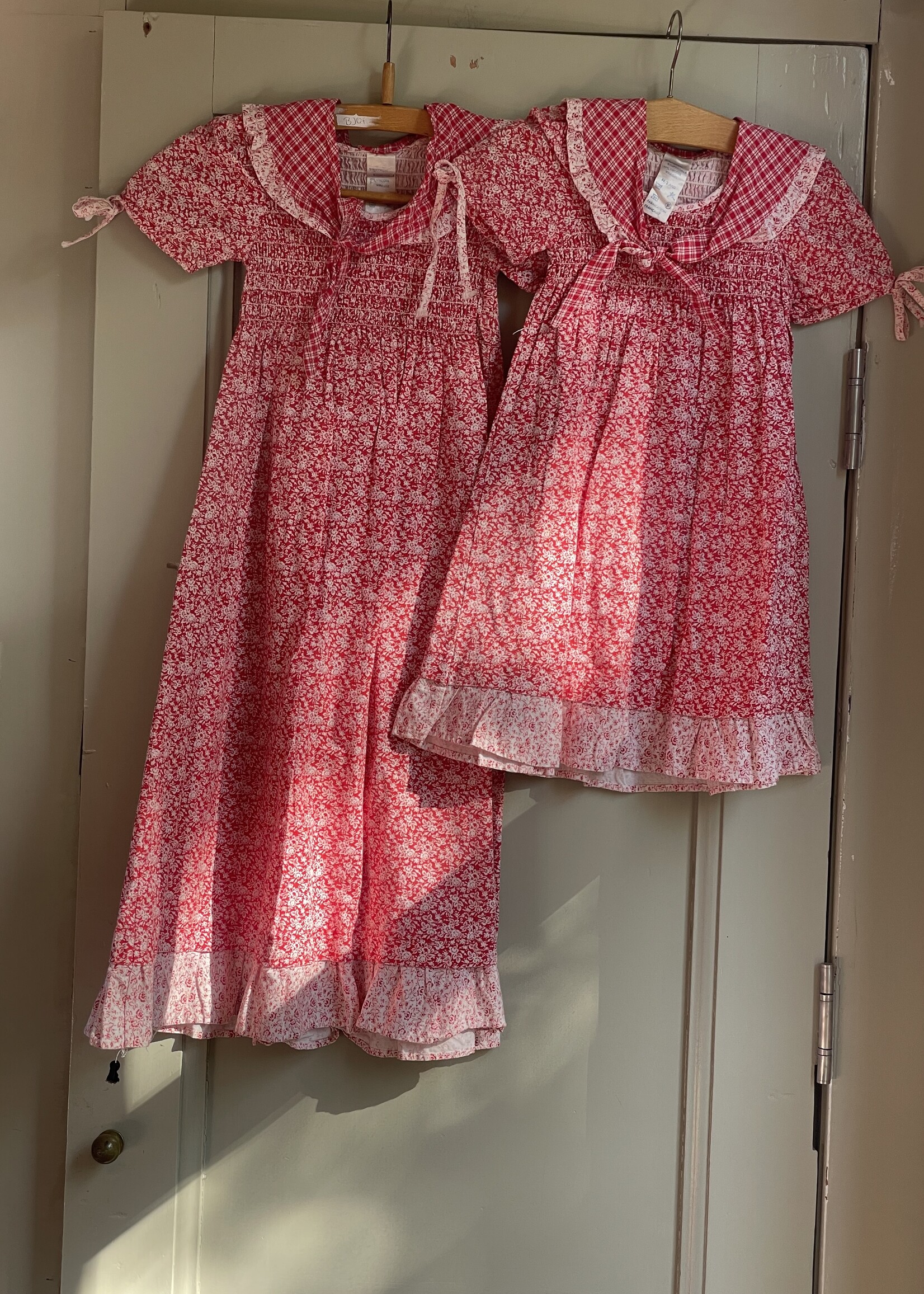 Vintage Red Floral Sailor Dress 18-24m