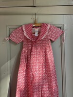 Vintage Red Floral Sailor Dress 4-5y