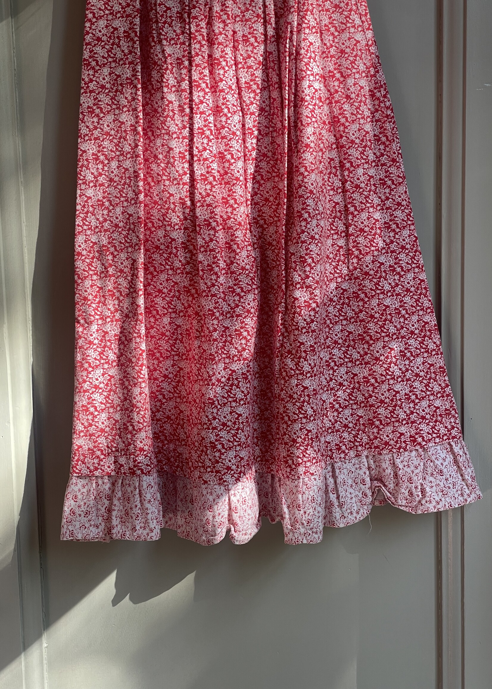 Vintage Red Floral Sailor Dress 4-5y