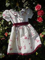 Vintage Roses Petticoat Dress 6y
