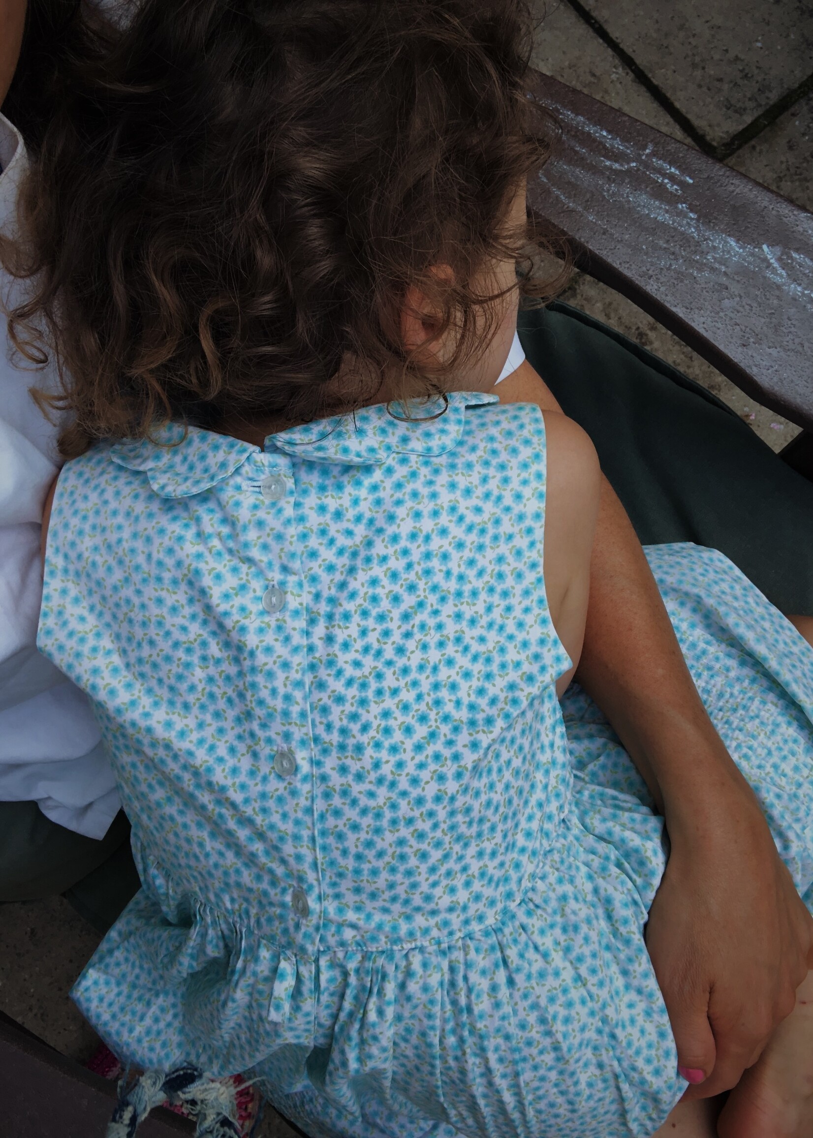 Laura Ashley Blue Floral Dress 6y
