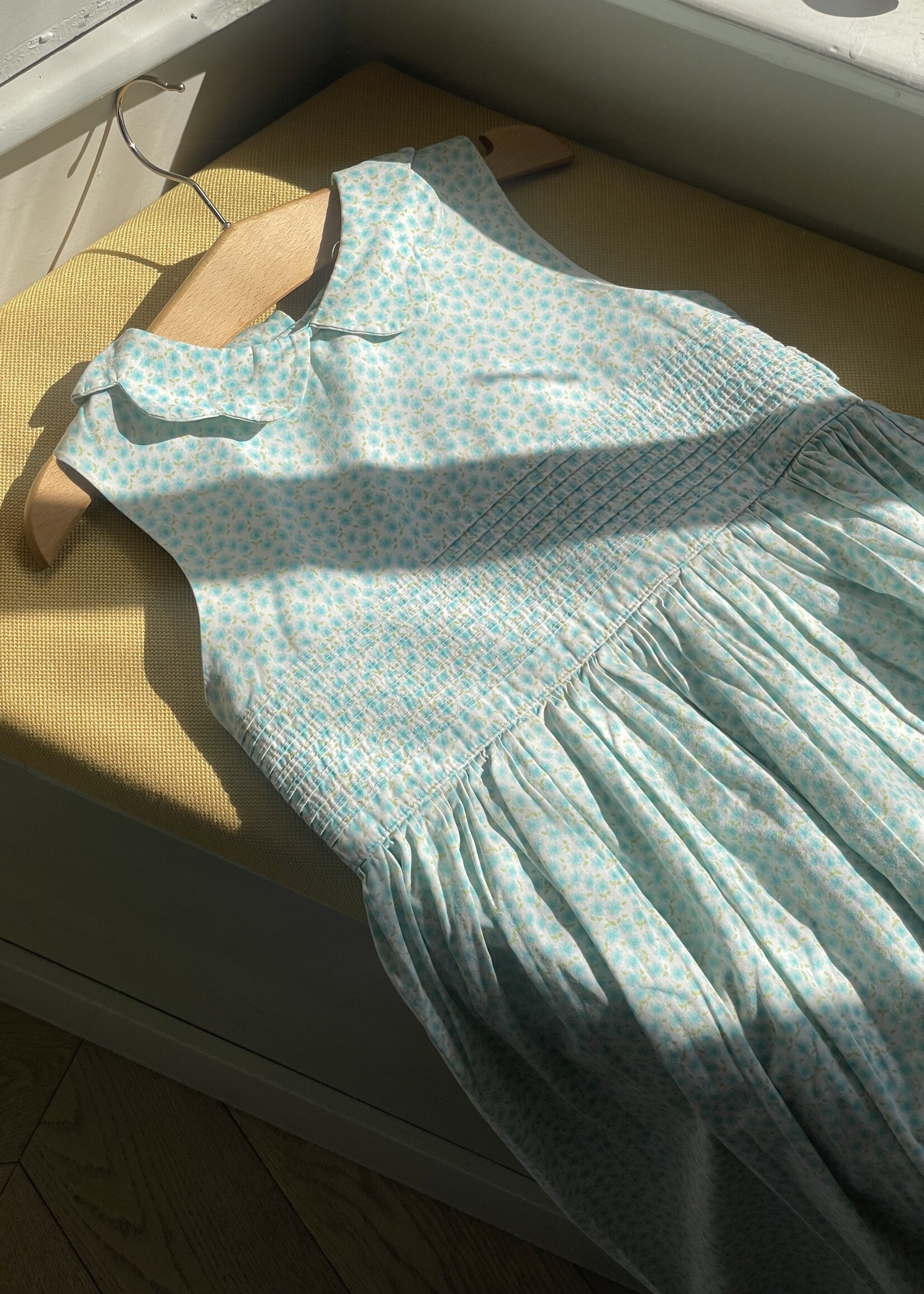 Laura Ashley Blue Floral Dress 6y