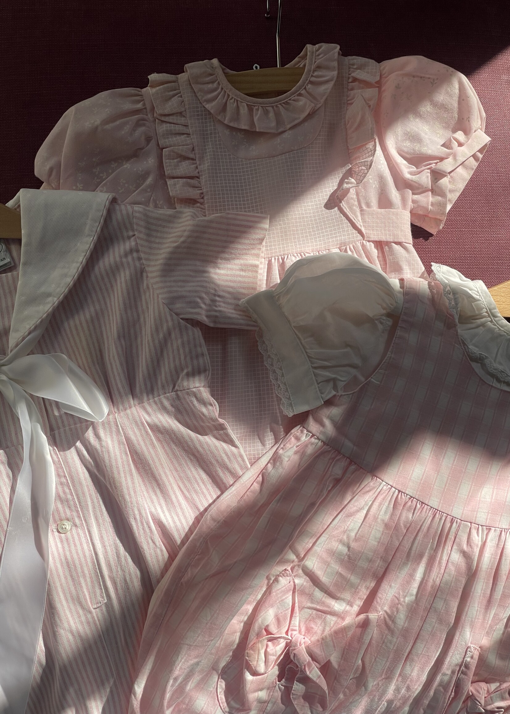 Laura Ashley Pink Puffy Checked Set 2-3y