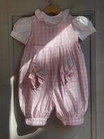 Laura Ashley Pink Puffy Checked Set 2-3y