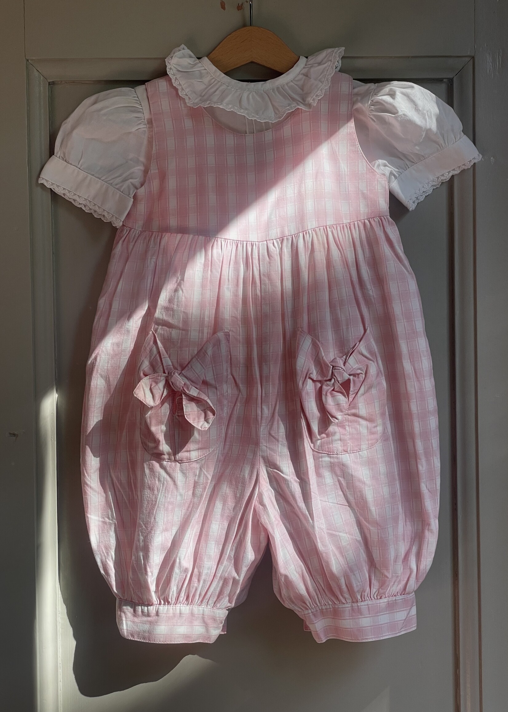Laura Ashley Pink Puffy Checked Set 2-3y
