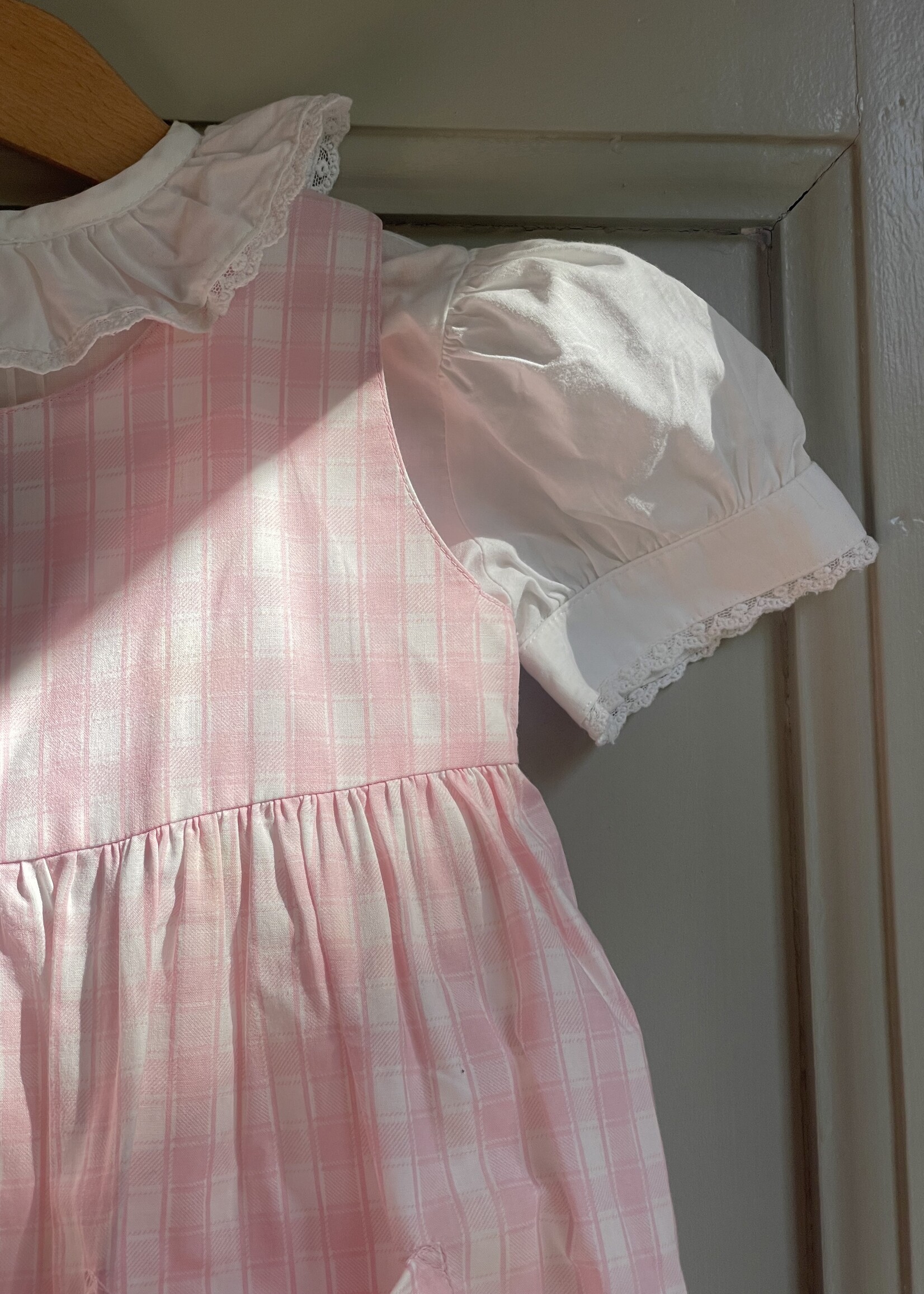 Laura Ashley Pink Puffy Checked Set 2-3y