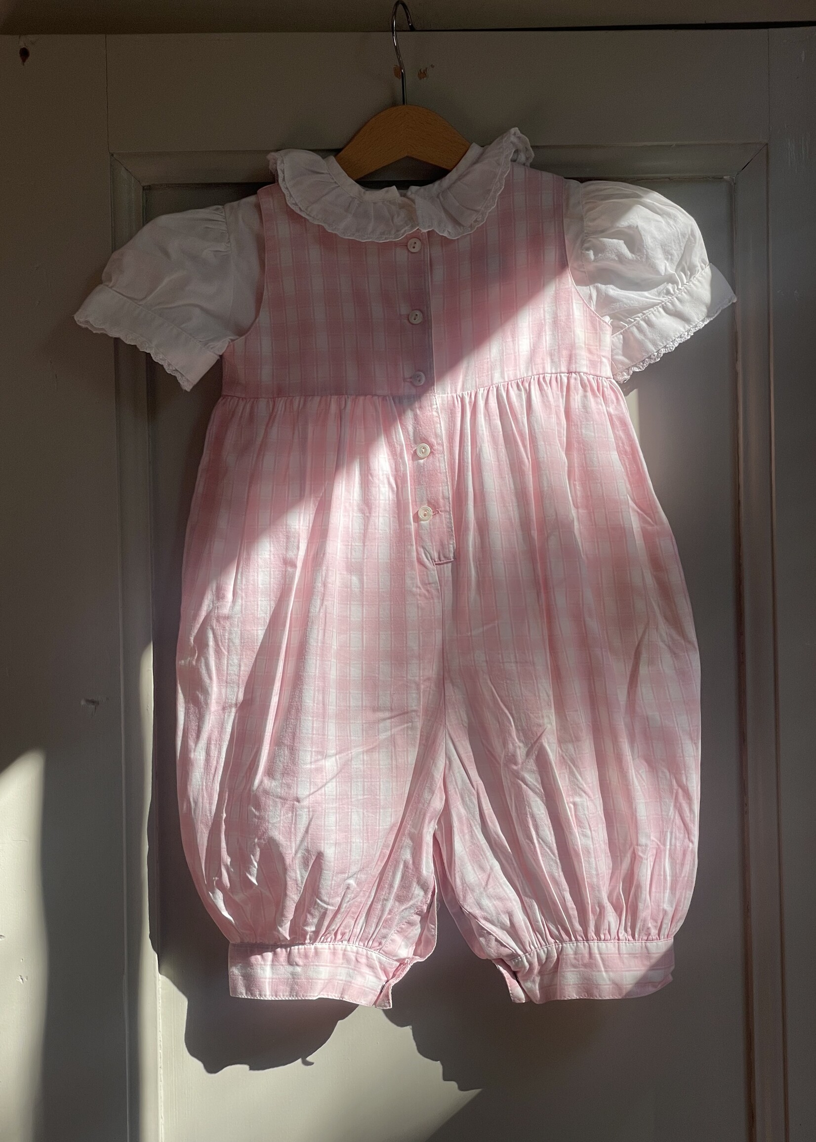 Laura Ashley Pink Puffy Checked Set 2-3y