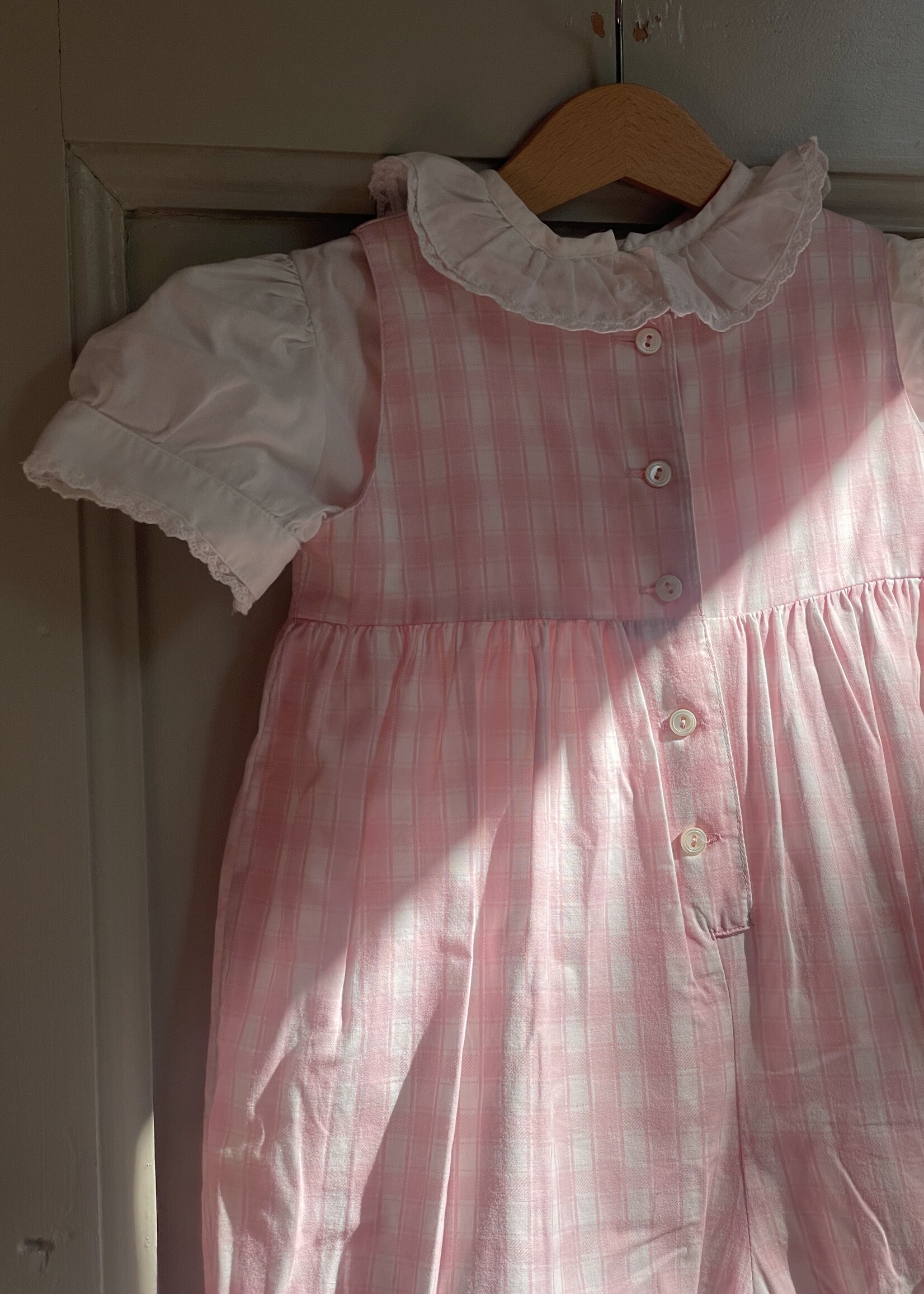 Laura Ashley Pink Puffy Checked Set 2-3y