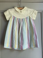 Vintage Striped Candy Dress 9m