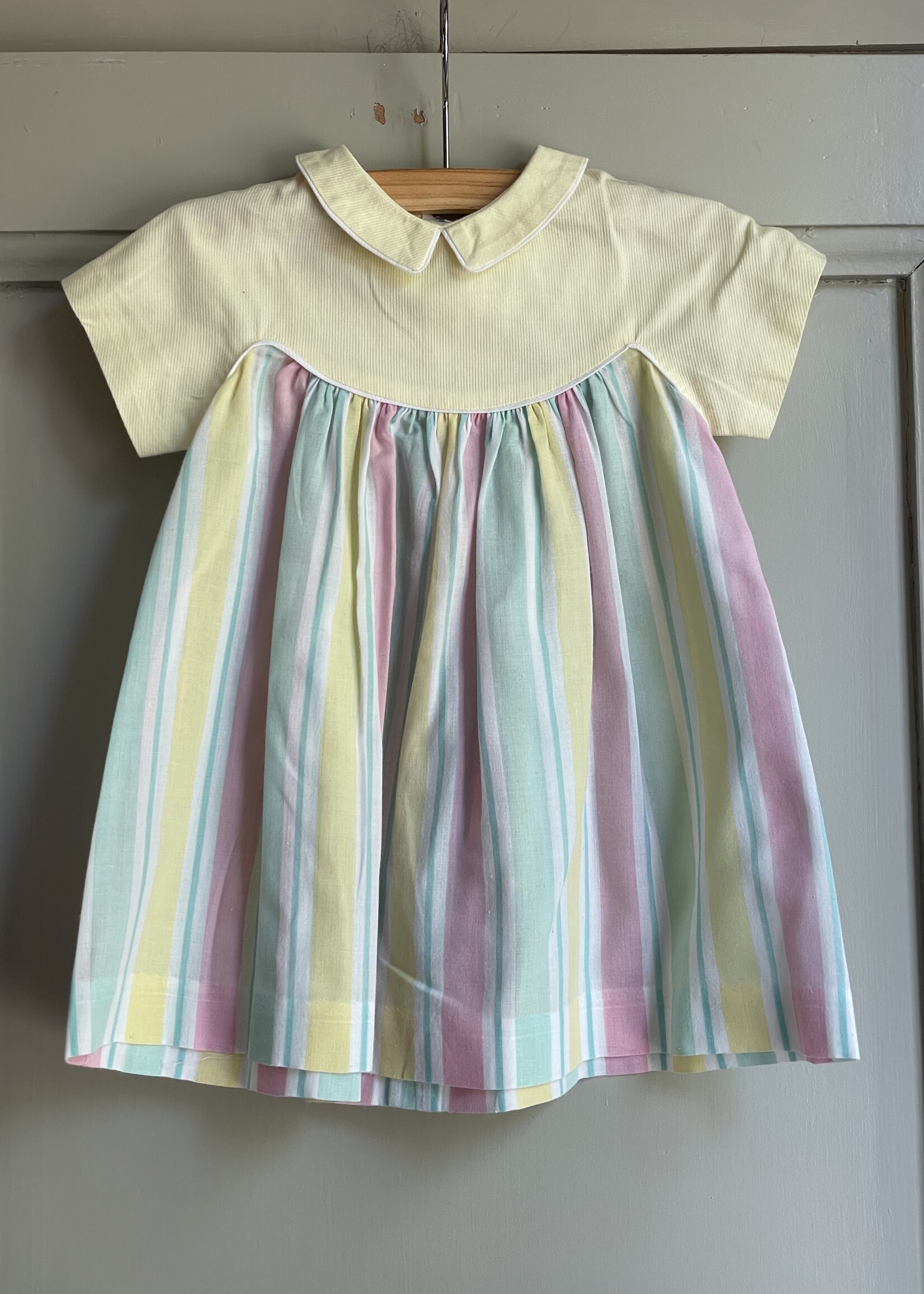 Vintage Striped Candy Dress 9m
