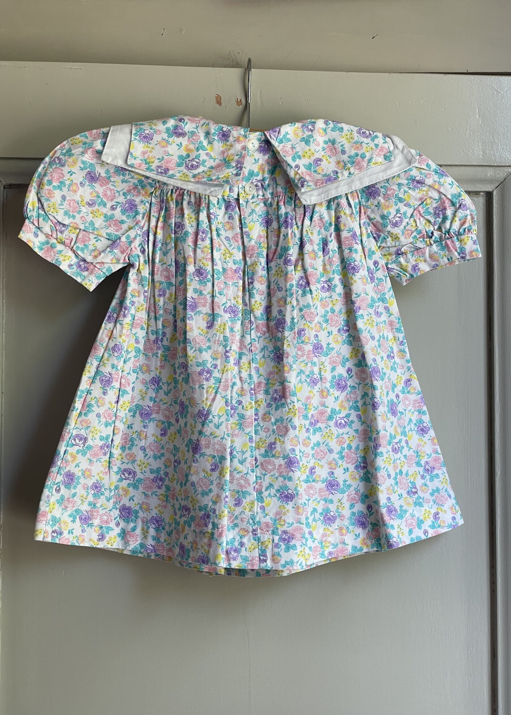 Vintage Pastel Floral Dress 6m
