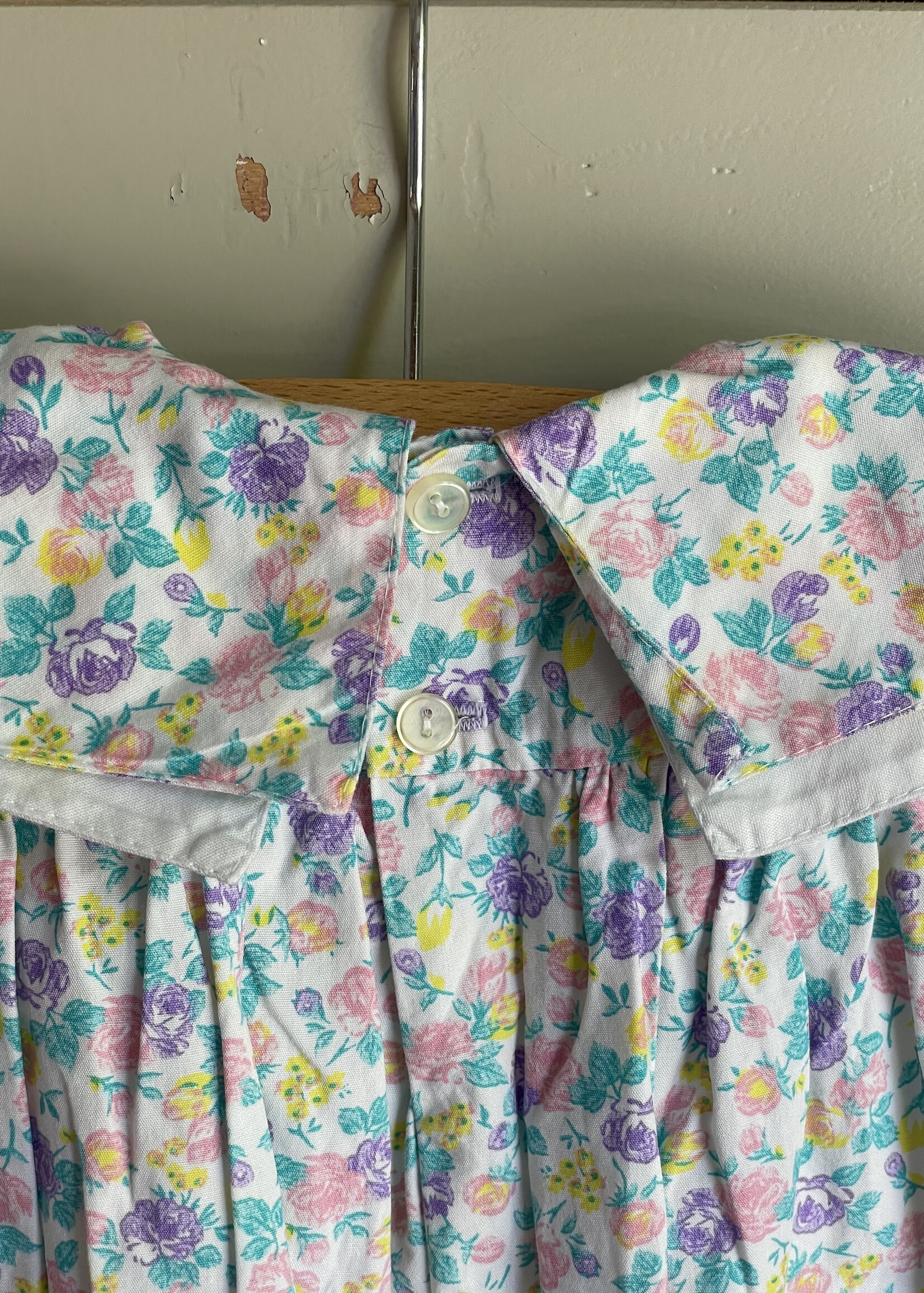 Vintage Pastel Floral Dress 6m