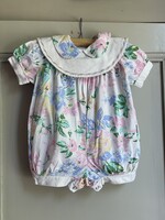 Vintage Floral Puffy Playsuit 3-6m