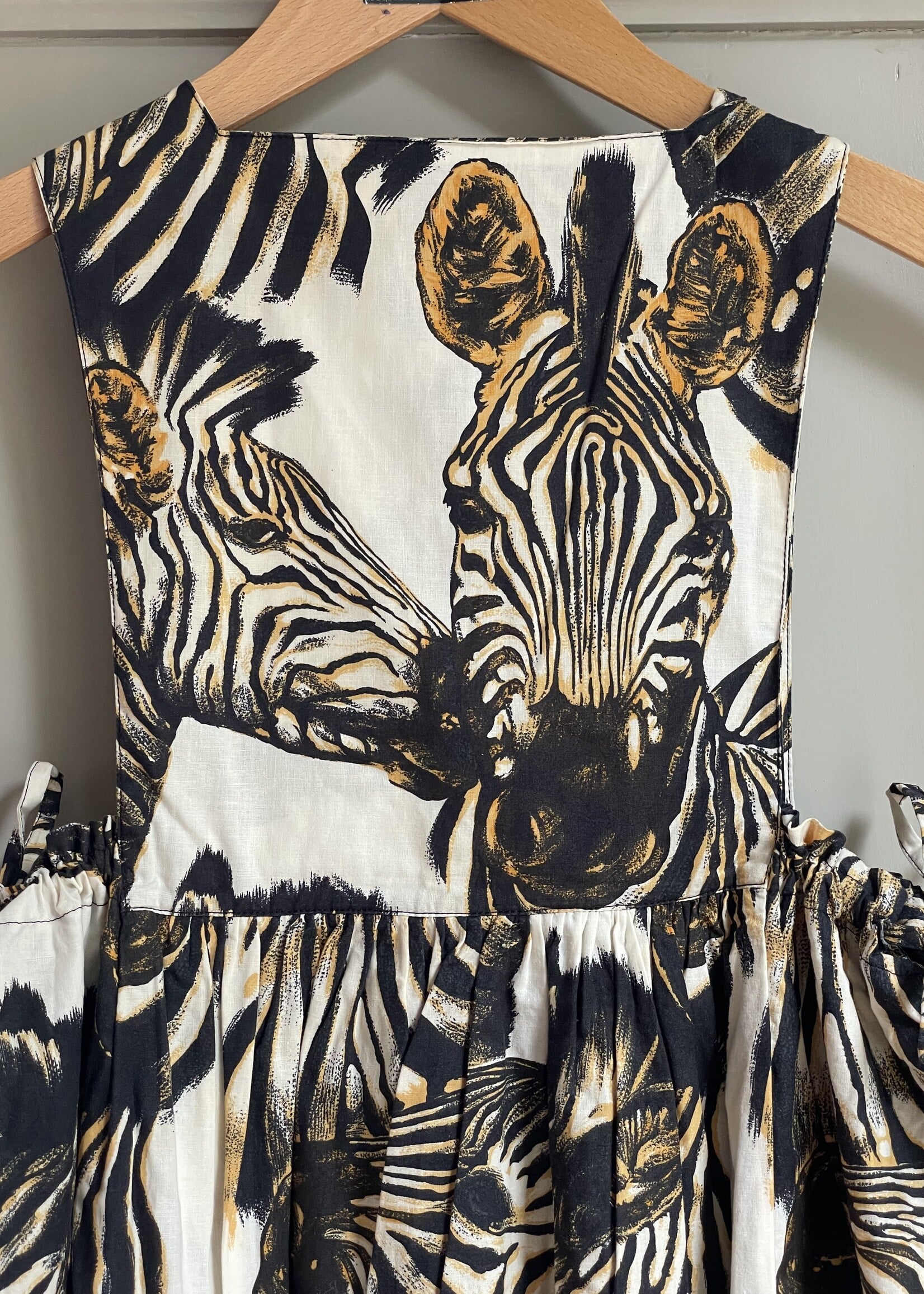 Vintage Zebra Summer Dress 8-10y