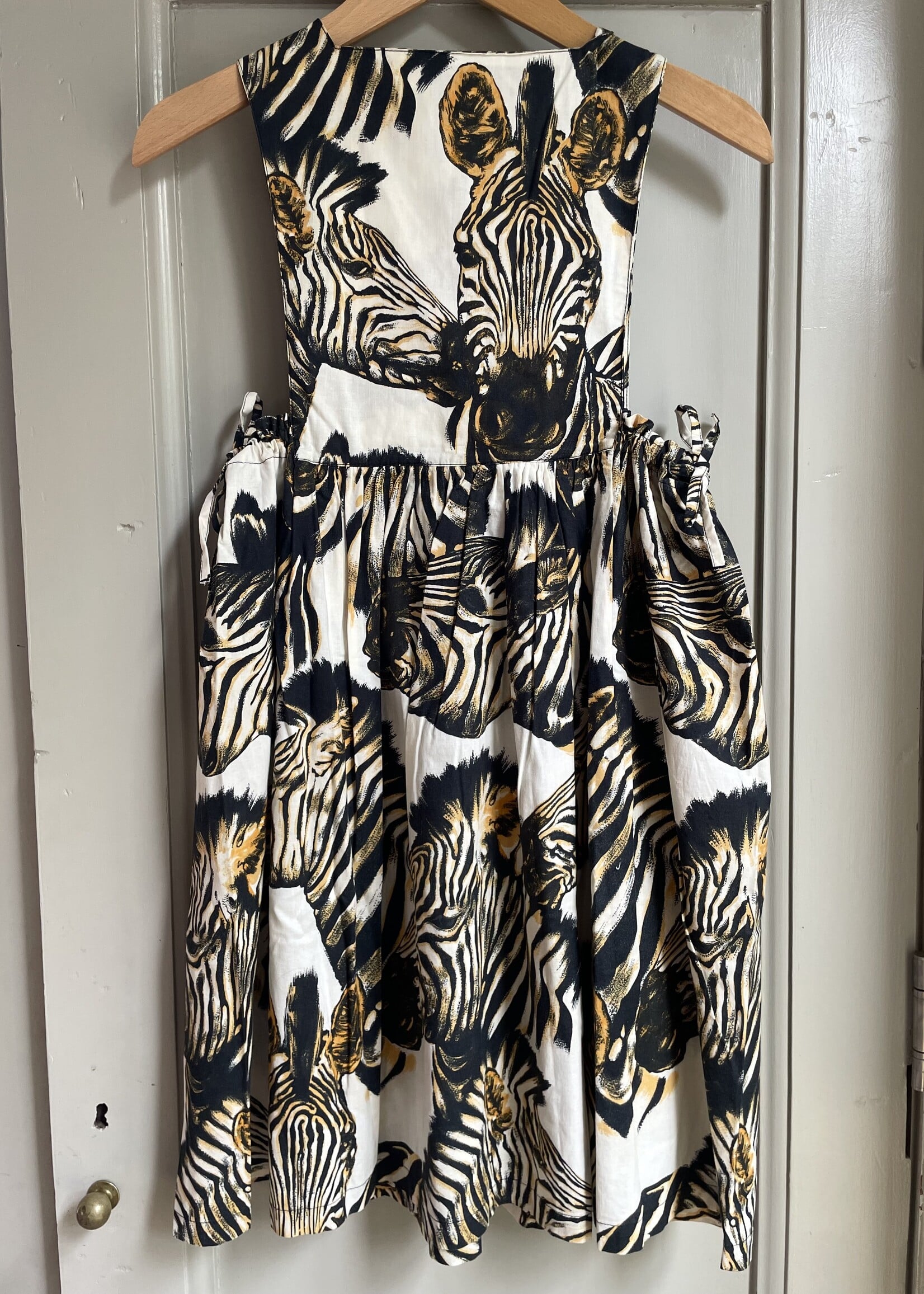 Vintage Zebra Summer Dress 8-10y