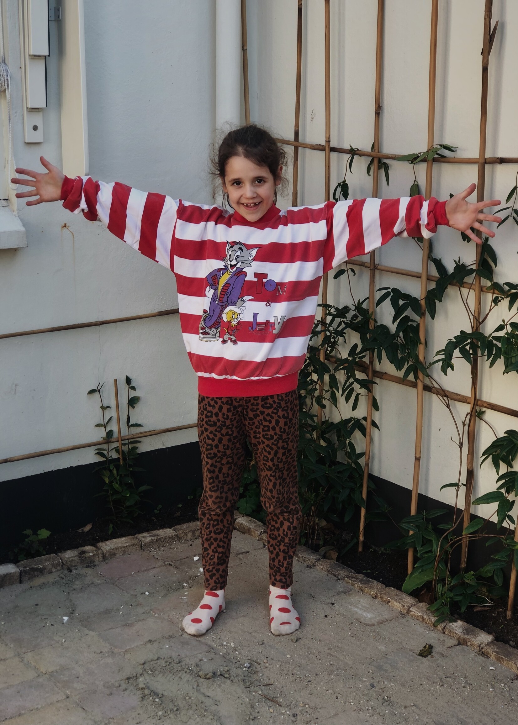 Vintage Striped Tom & Jerry Sweater 10y