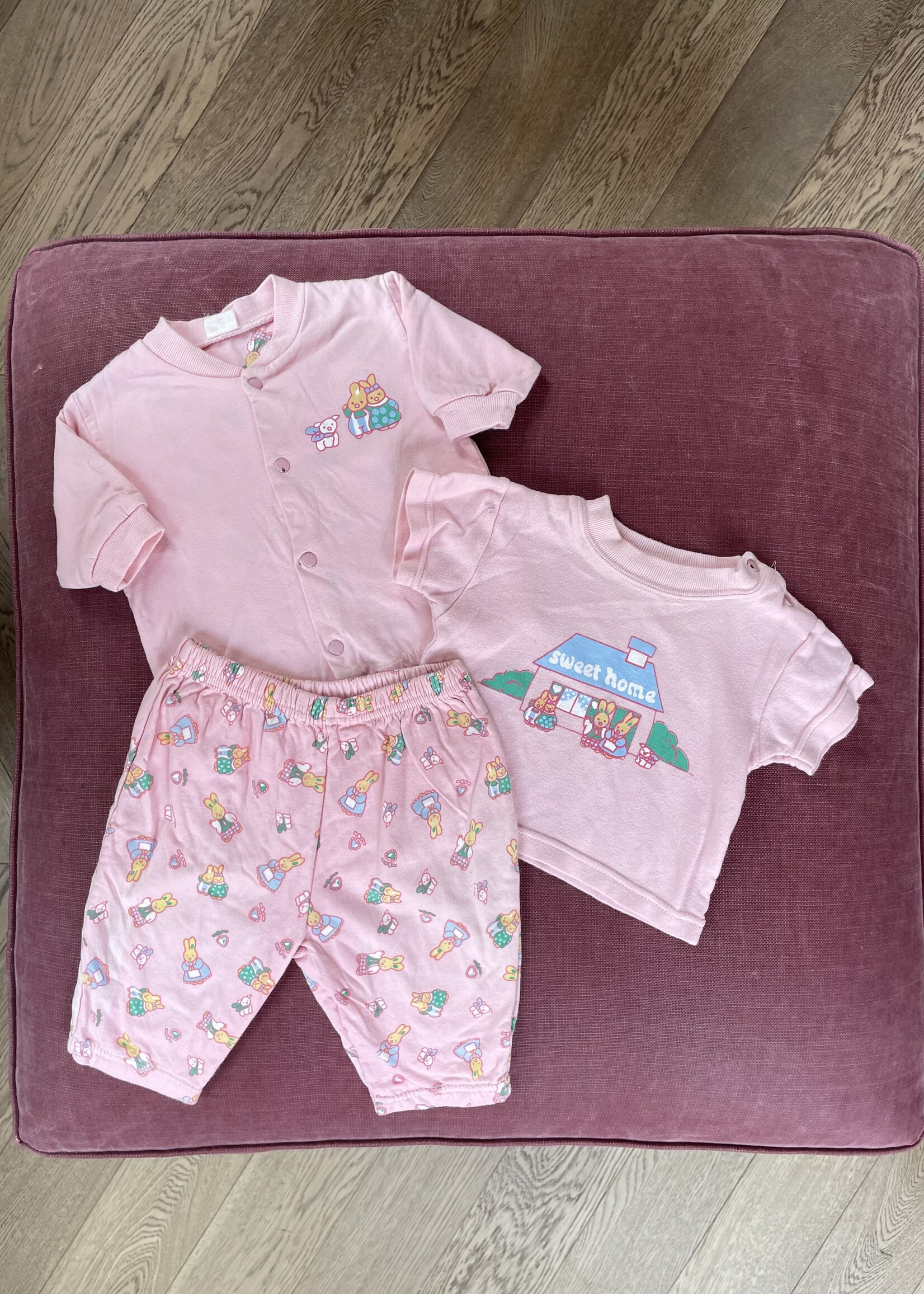 Vintage Pink Sweet Home 3-piece Set 3m