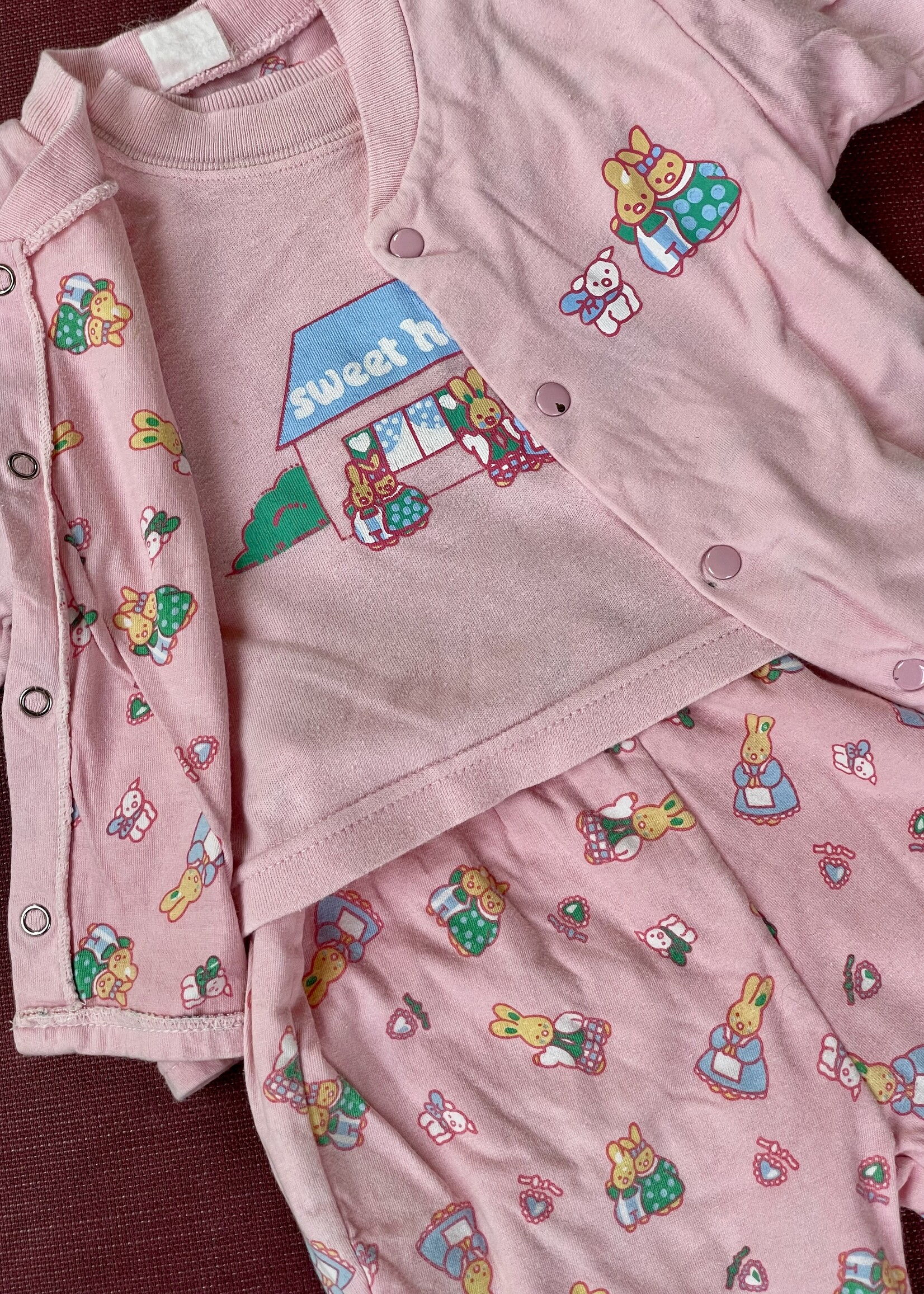 Vintage Pink Sweet Home 3-piece Set 3m