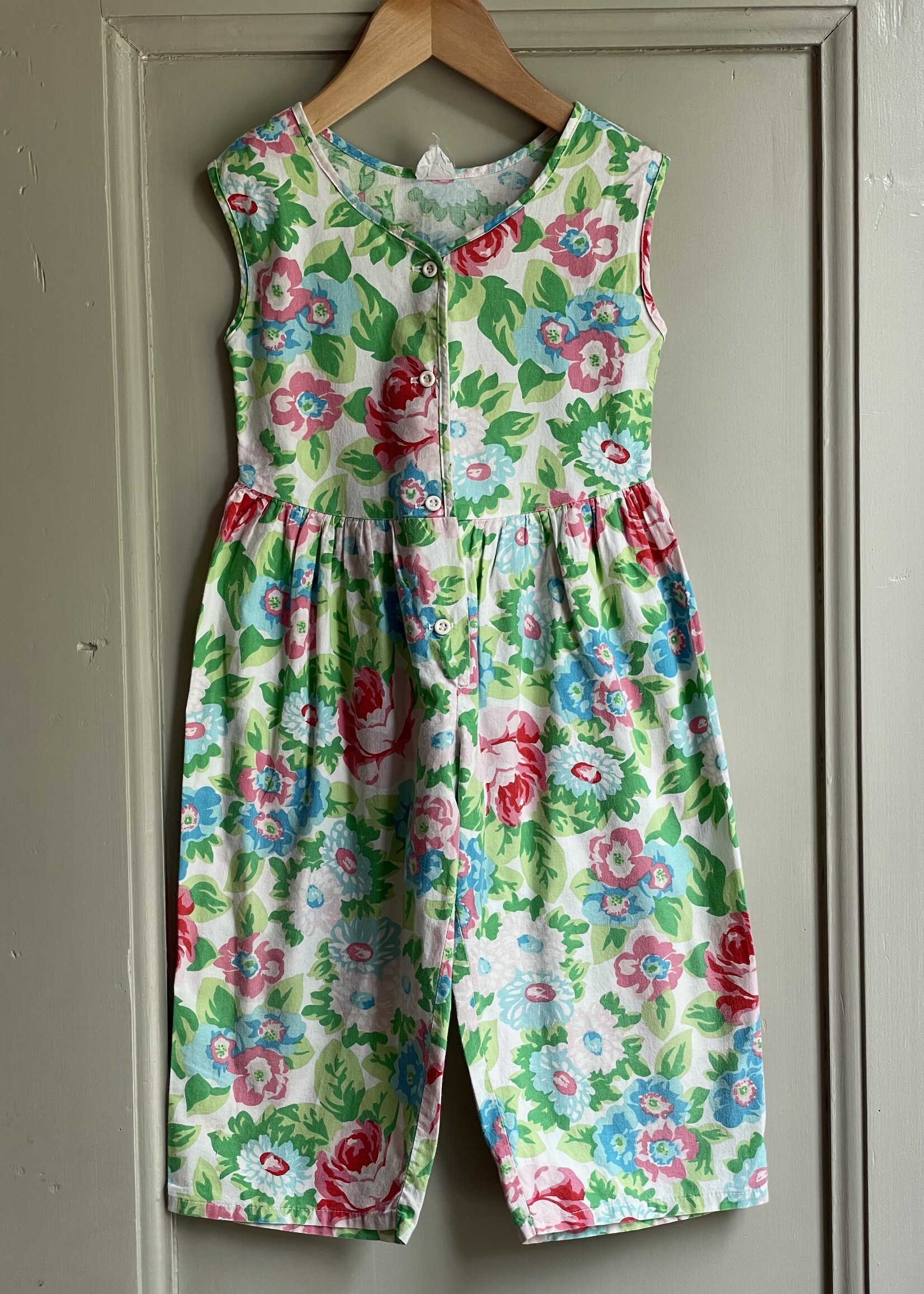 Vintage Floral Playsuit 2-3y