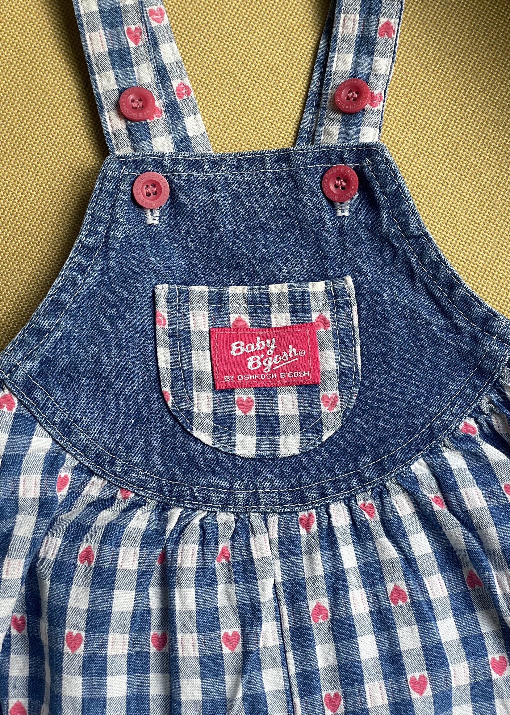 OshKosh Gingham Hearts Bloomer 18m