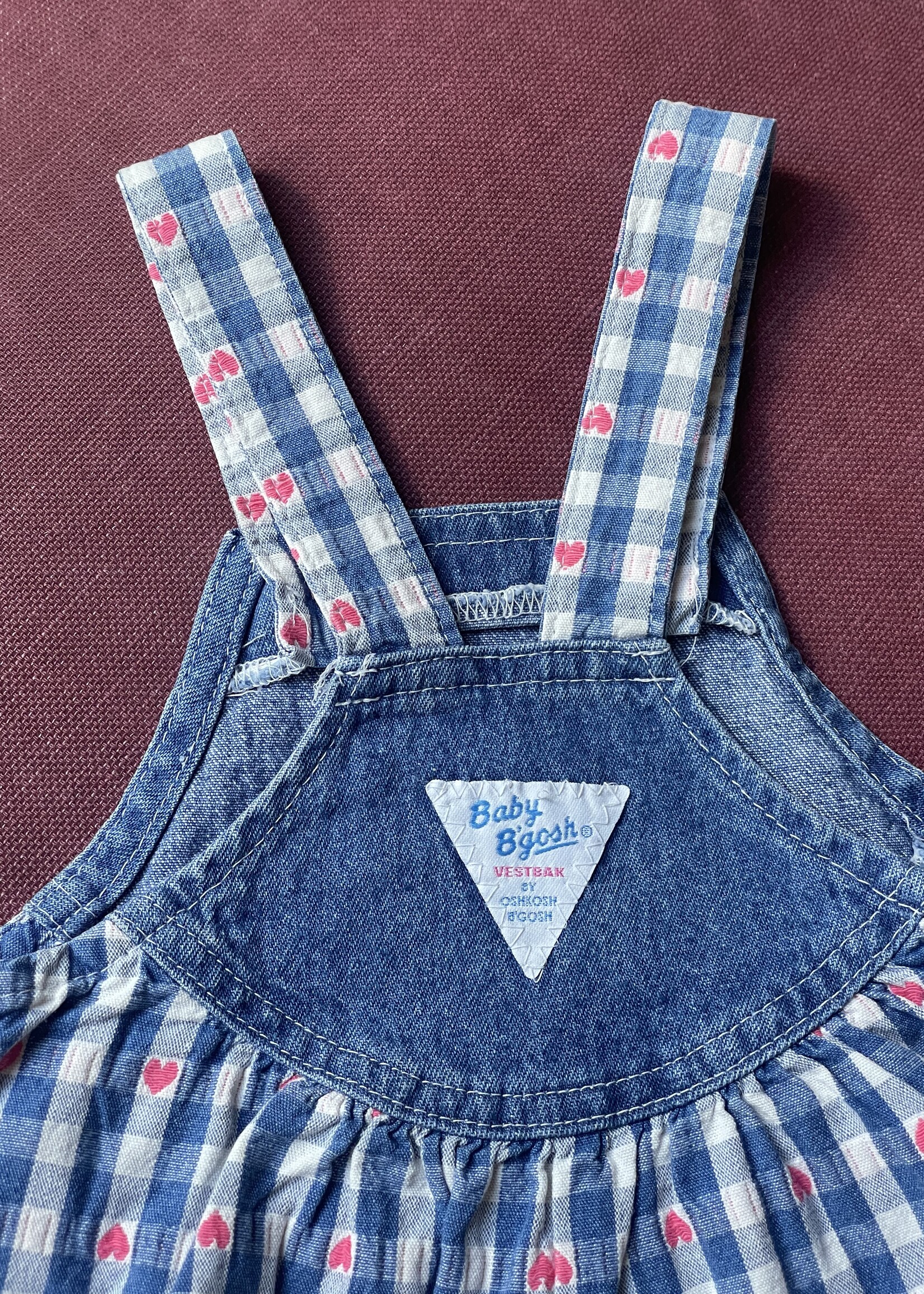 OshKosh Gingham Hearts Bloomer 18m