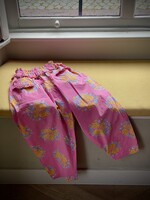 Oilily Pink Floral Puffy Pants 6y